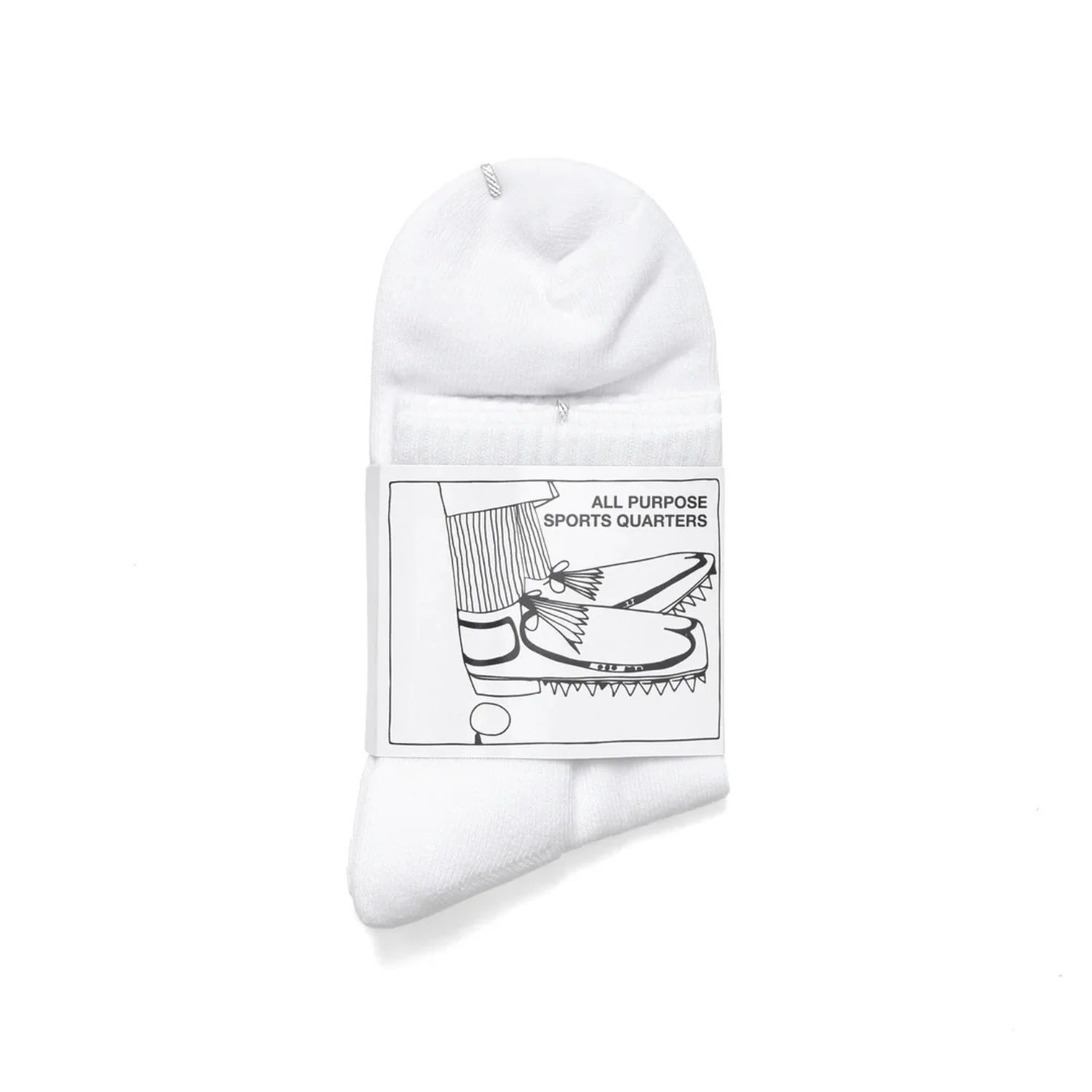 METAL LOGO QUARTER SOCK - WHITE/BLURPLE - Image 2