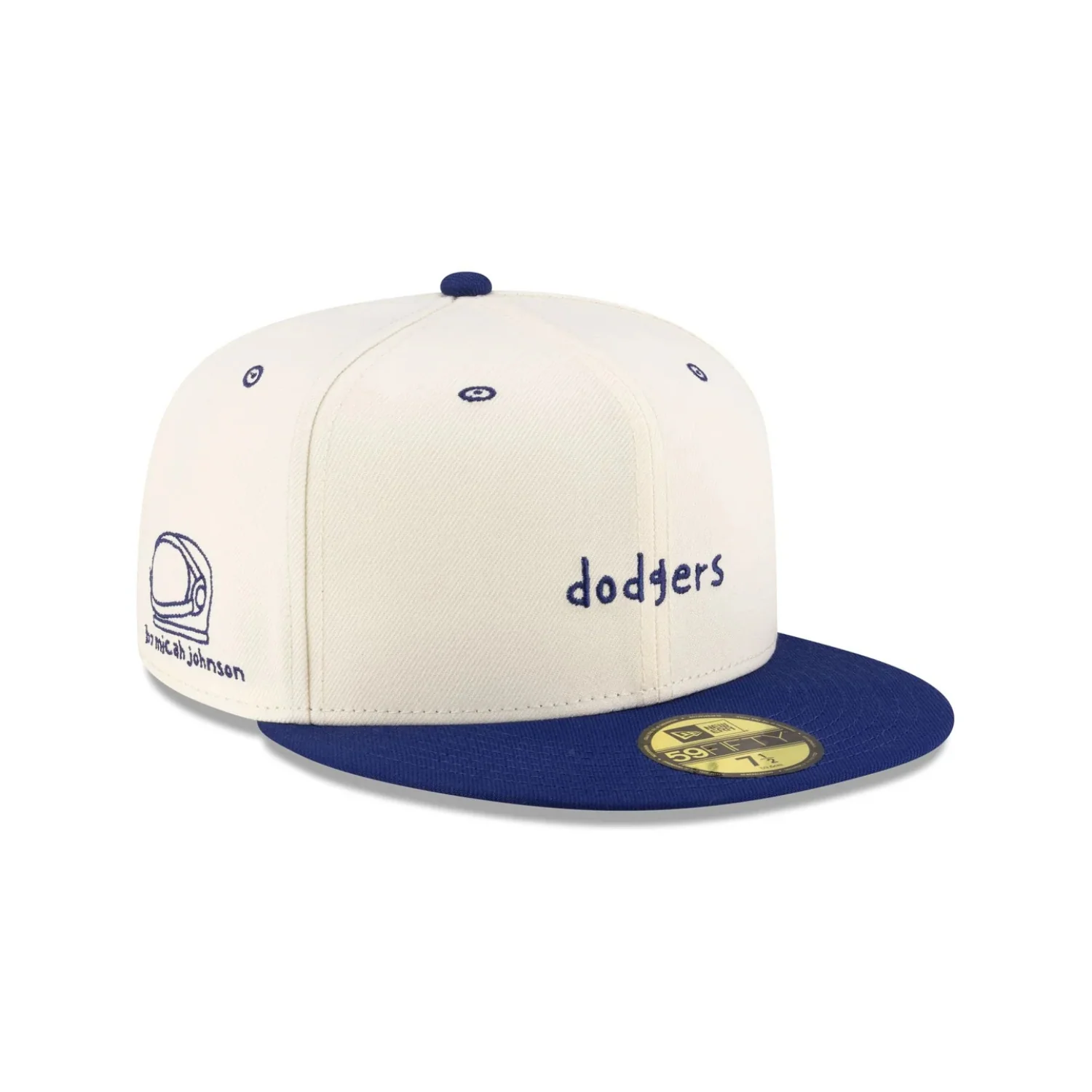 MICAH DREAMS X MLB BLANK CANVAS 59FIFTY FITTED HAT - LOS ANGELES DODGERS - Image 2