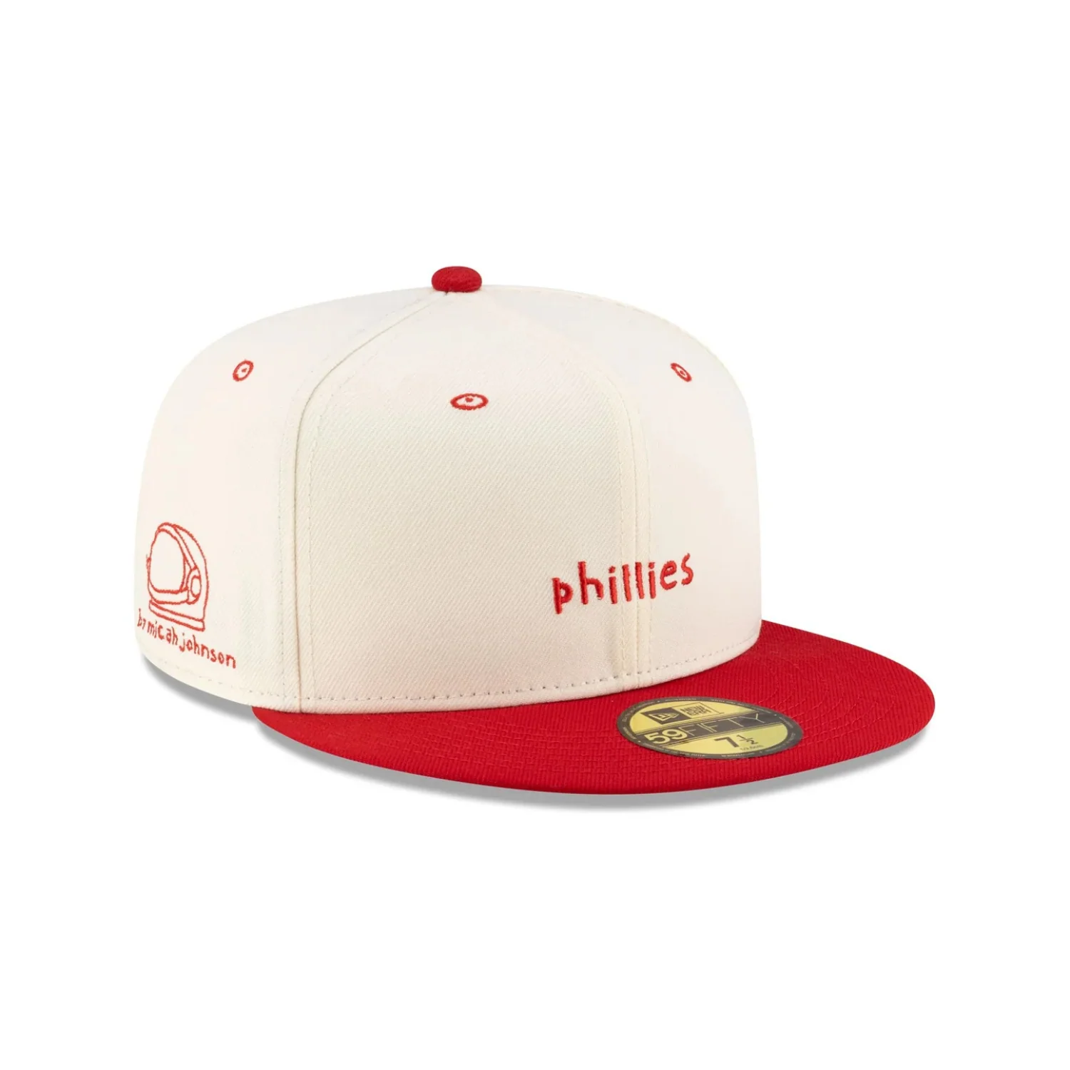 MICAH DREAMS X MLB BLANK CANVAS 59FIFTY FITTED HAT - PHILADELPHIA PHILLIES - Image 2
