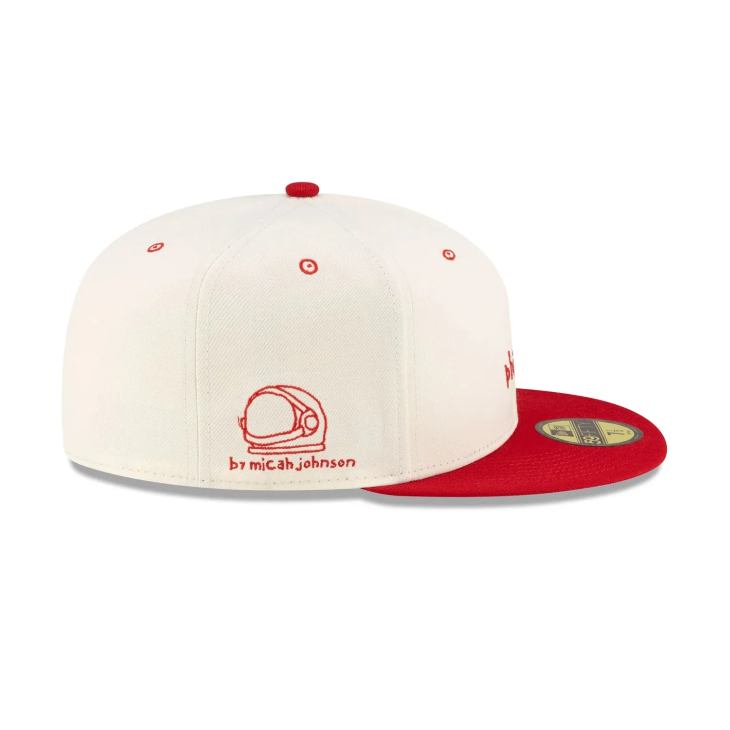 MICAH DREAMS X MLB BLANK CANVAS 59FIFTY FITTED HAT - PHILADELPHIA PHILLIES - Image 4