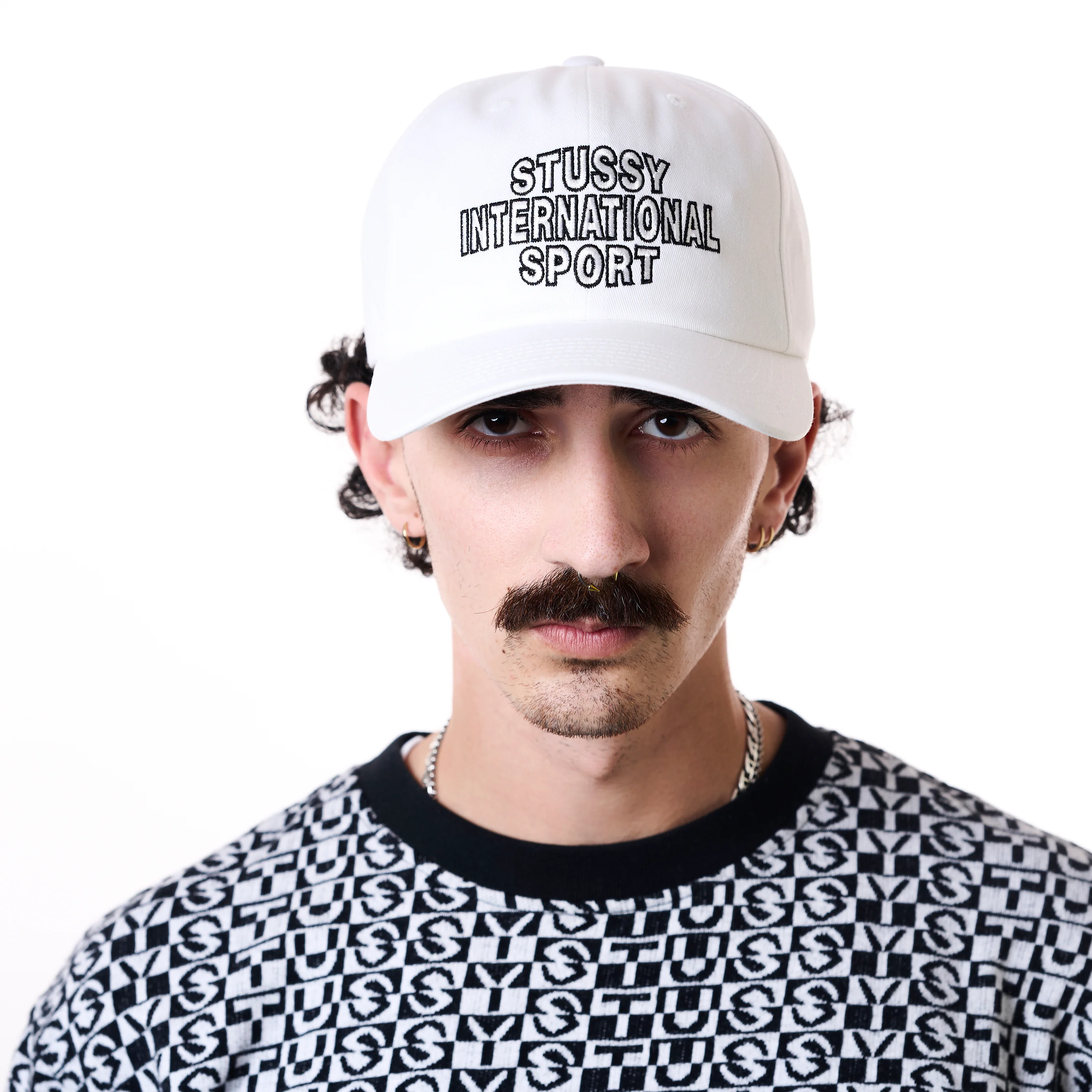 MID INT. SPORT STRAPBACK CAP - WHITE