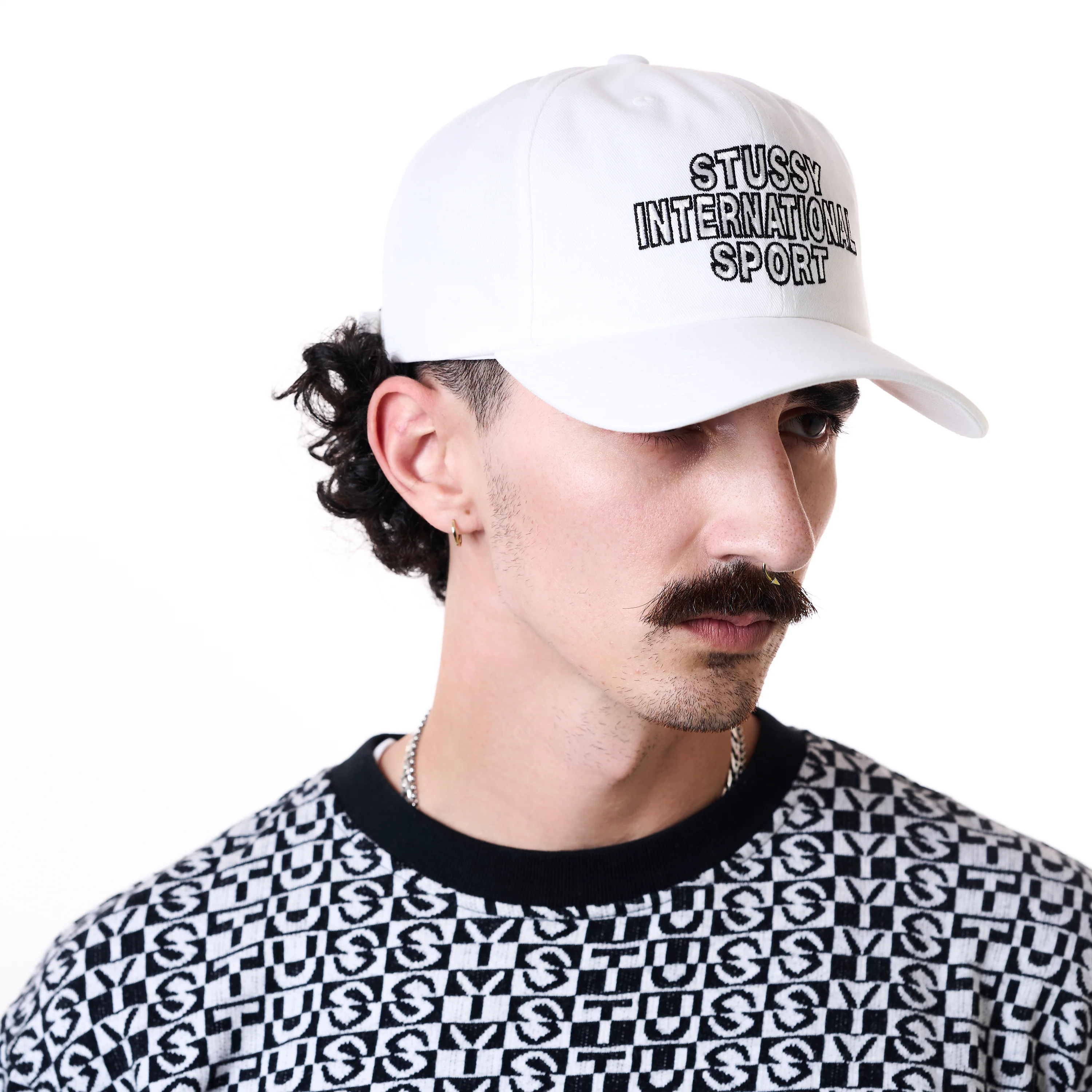 MID INT. SPORT STRAPBACK CAP - WHITE - Image 2