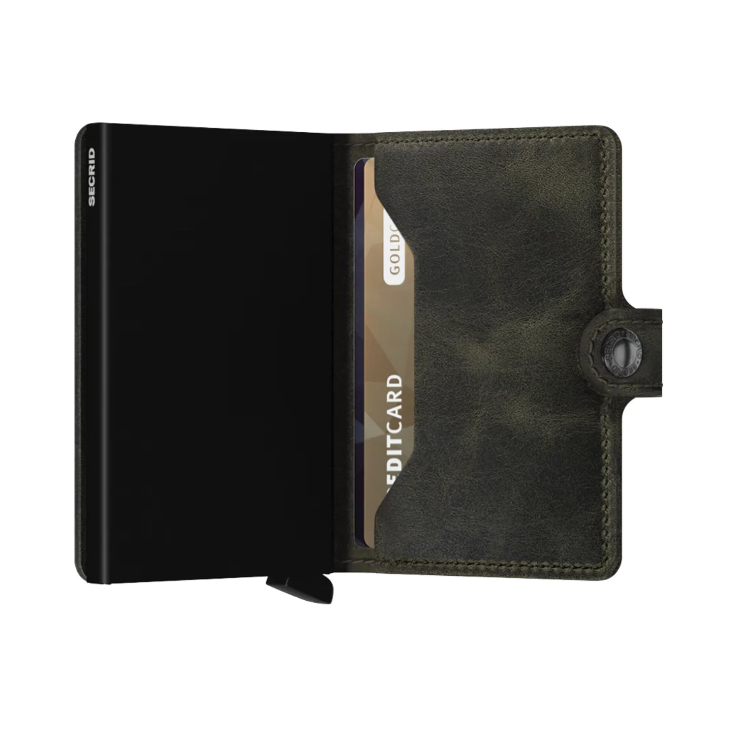 MINIWALLET - VINTAGE OLIVE-BLACK - Image 2