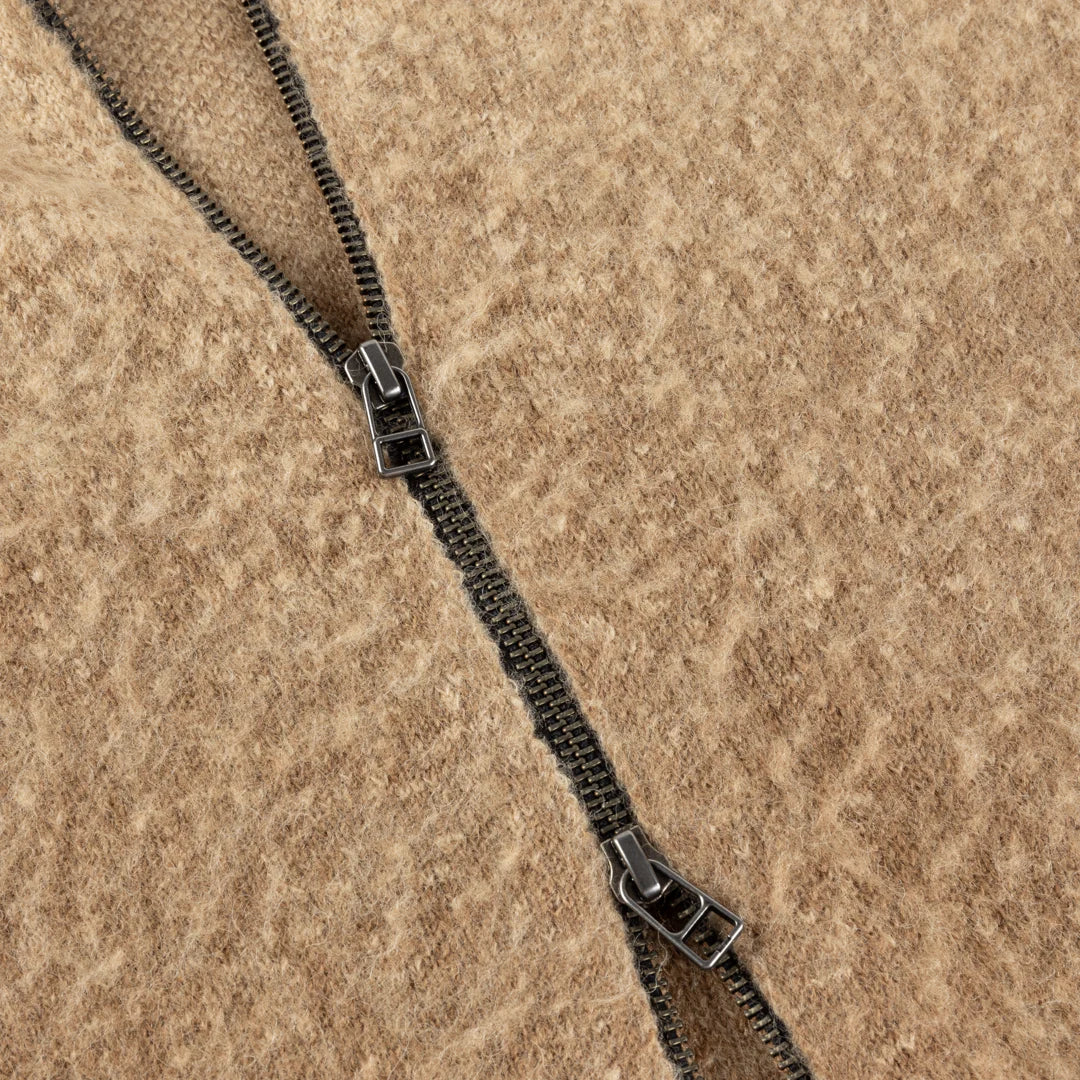 MOHAIR DOUBLE ZIP KNIT - Image 7