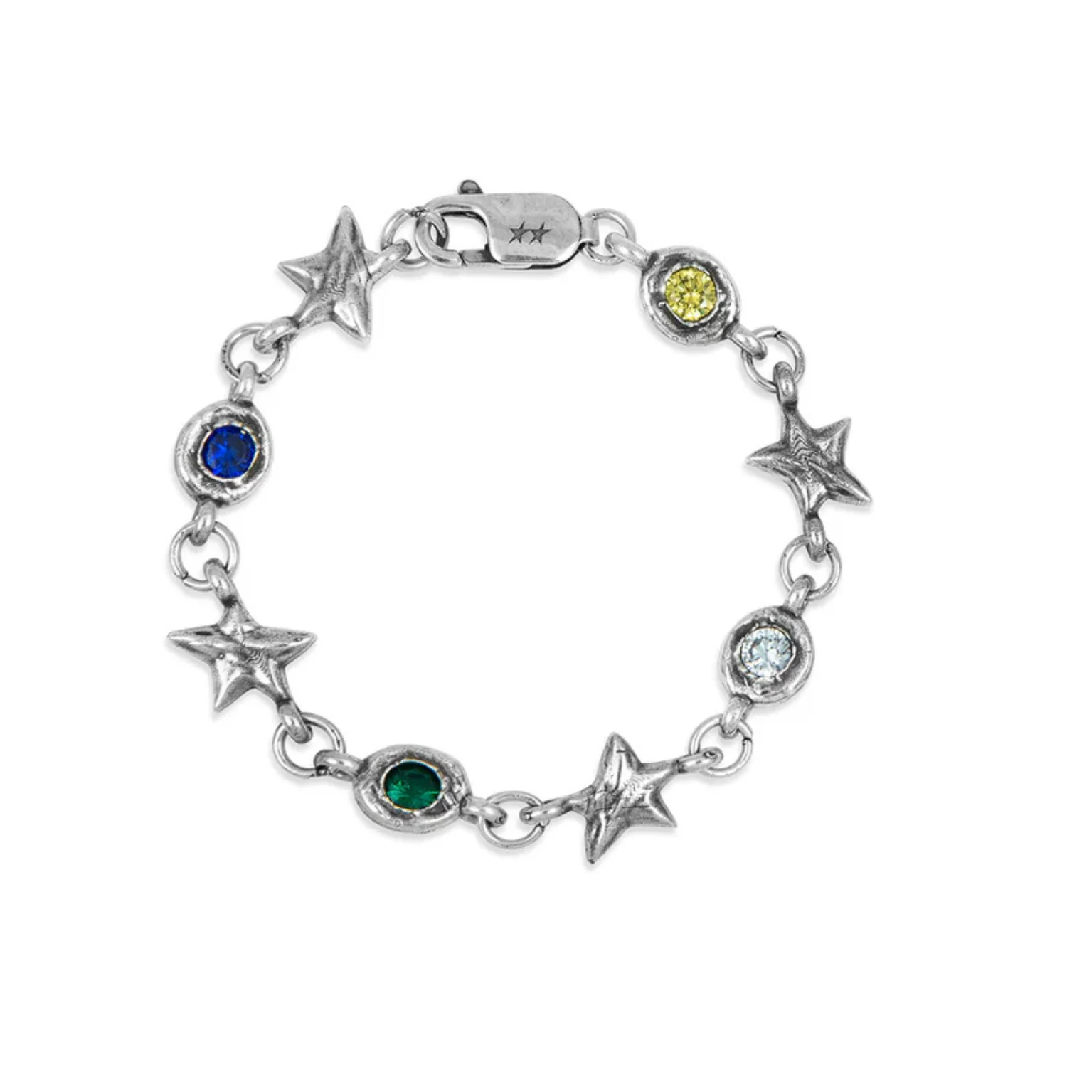 MULTICOLOR SQUADRA BRACELET - SILVER