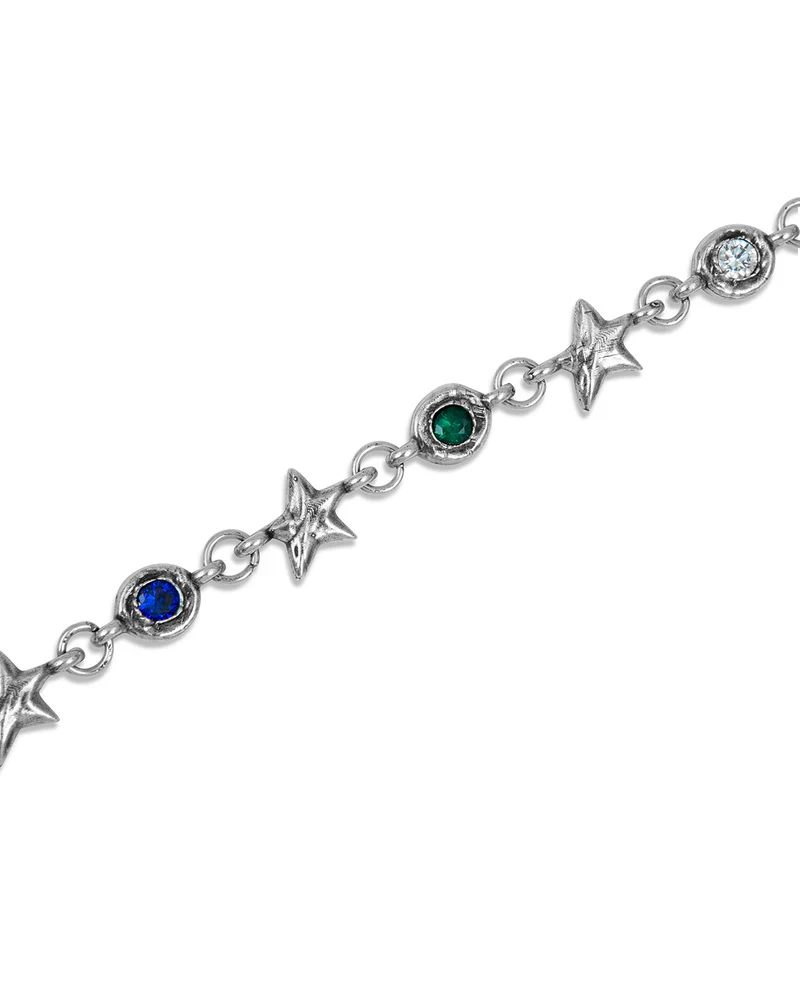 MULTICOLOR SQUADRA BRACELET - SILVER - Image 3