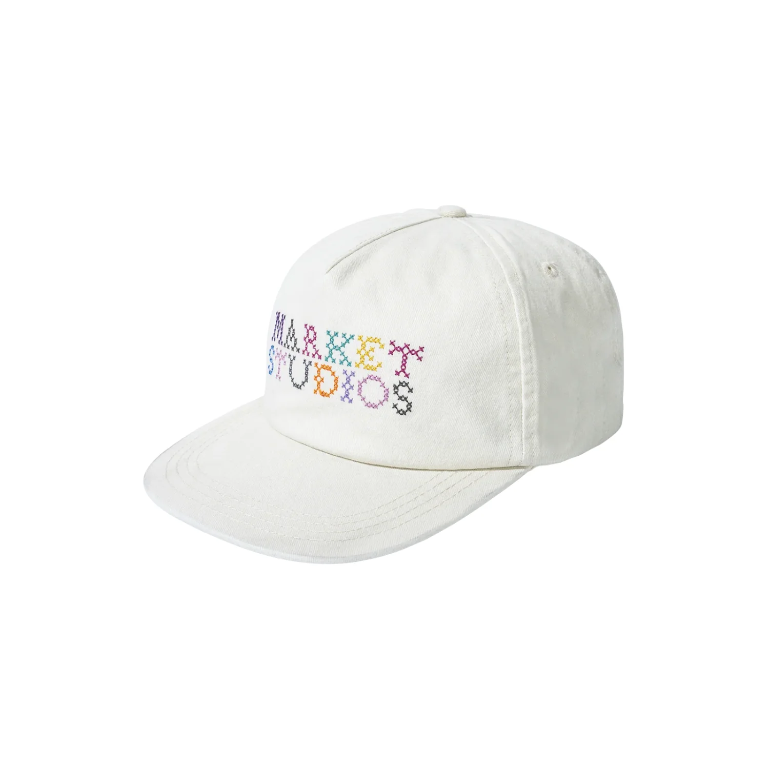 NEEDLEPOINT 5-PANEL HAT - UNBLEACHED COTTON - Image 2