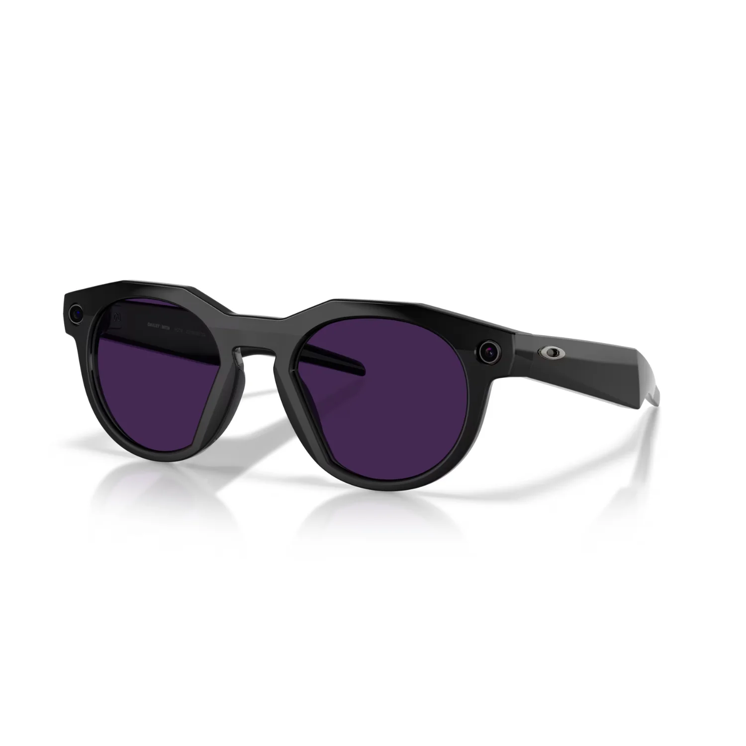 OAKLEY META HSTN TRANSITIONS SUNGLASSES - BLACK FRAME/AMETHYST LENS