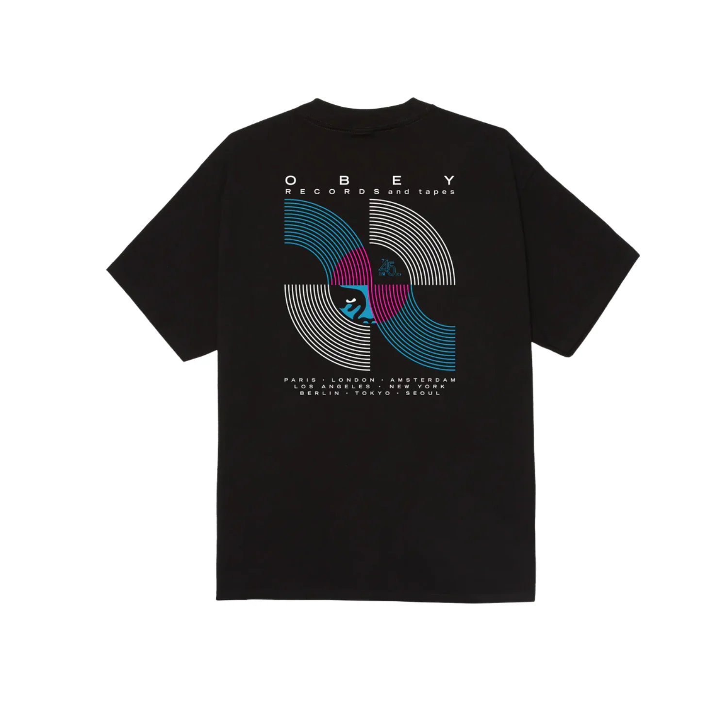 OBEY RECORDS AND TAPES TEE - Image 2