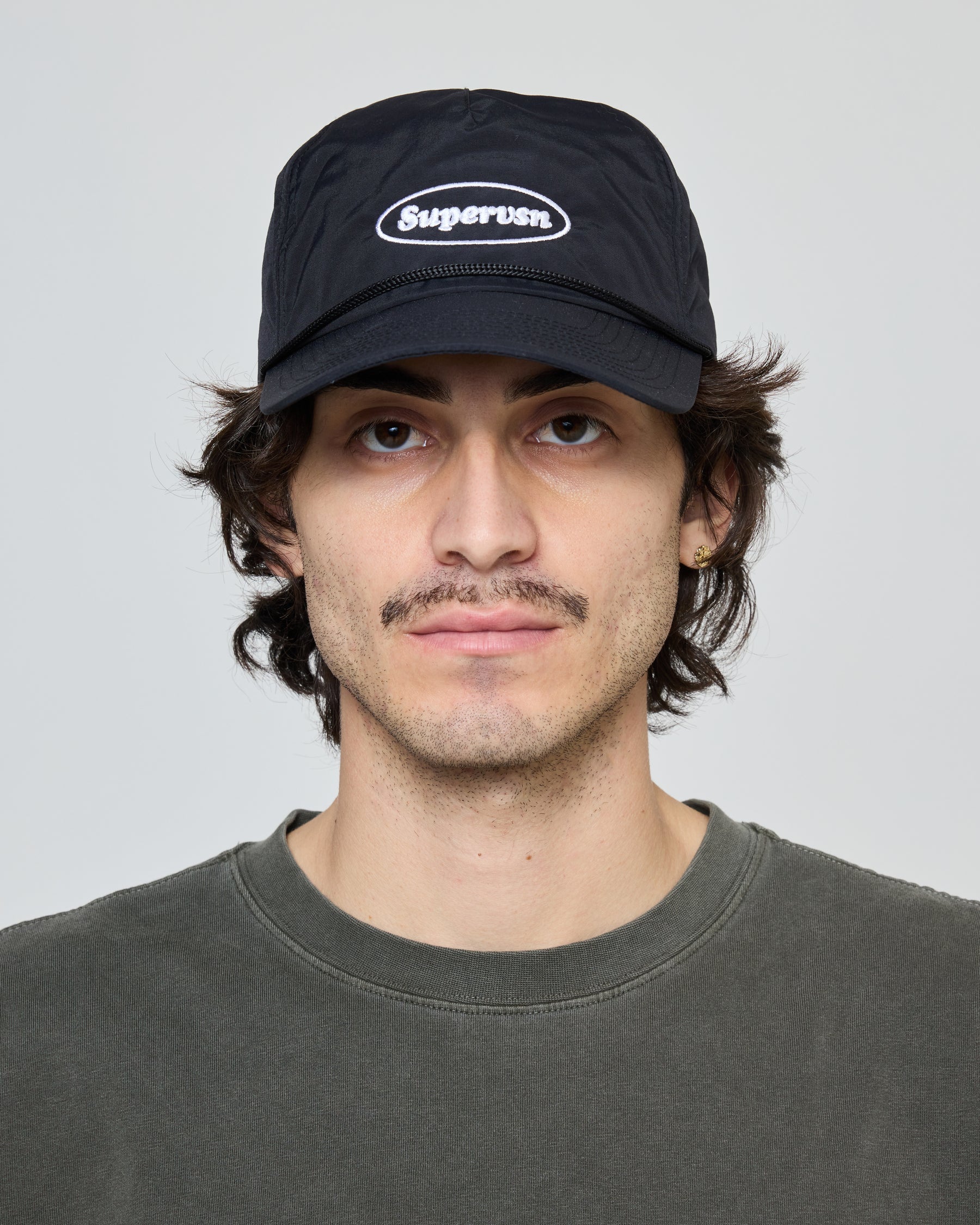 OVAL STAMP LOGO CAMP HAT - BLACK - Image 2