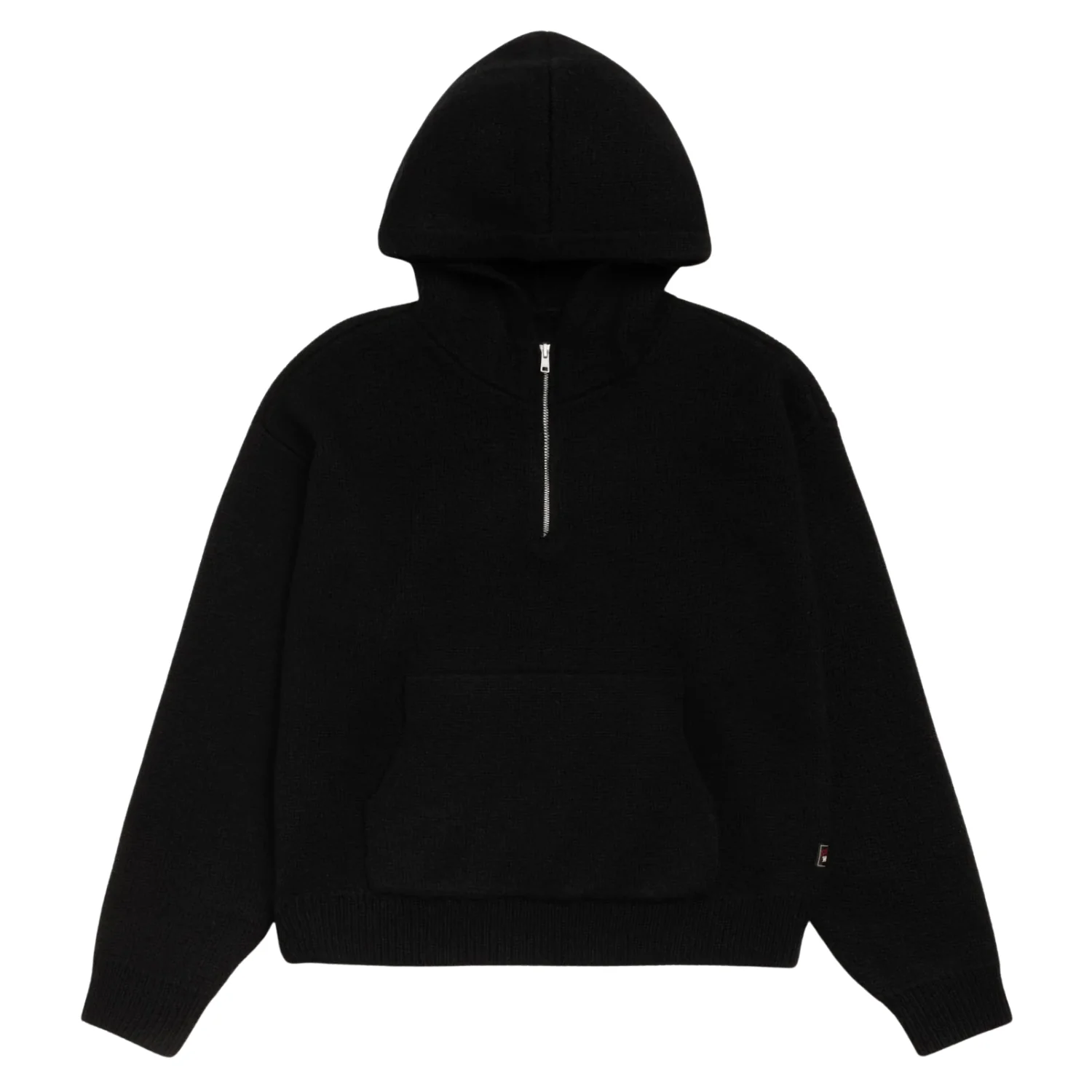 QUARTER ZIP SWEATER HOOD