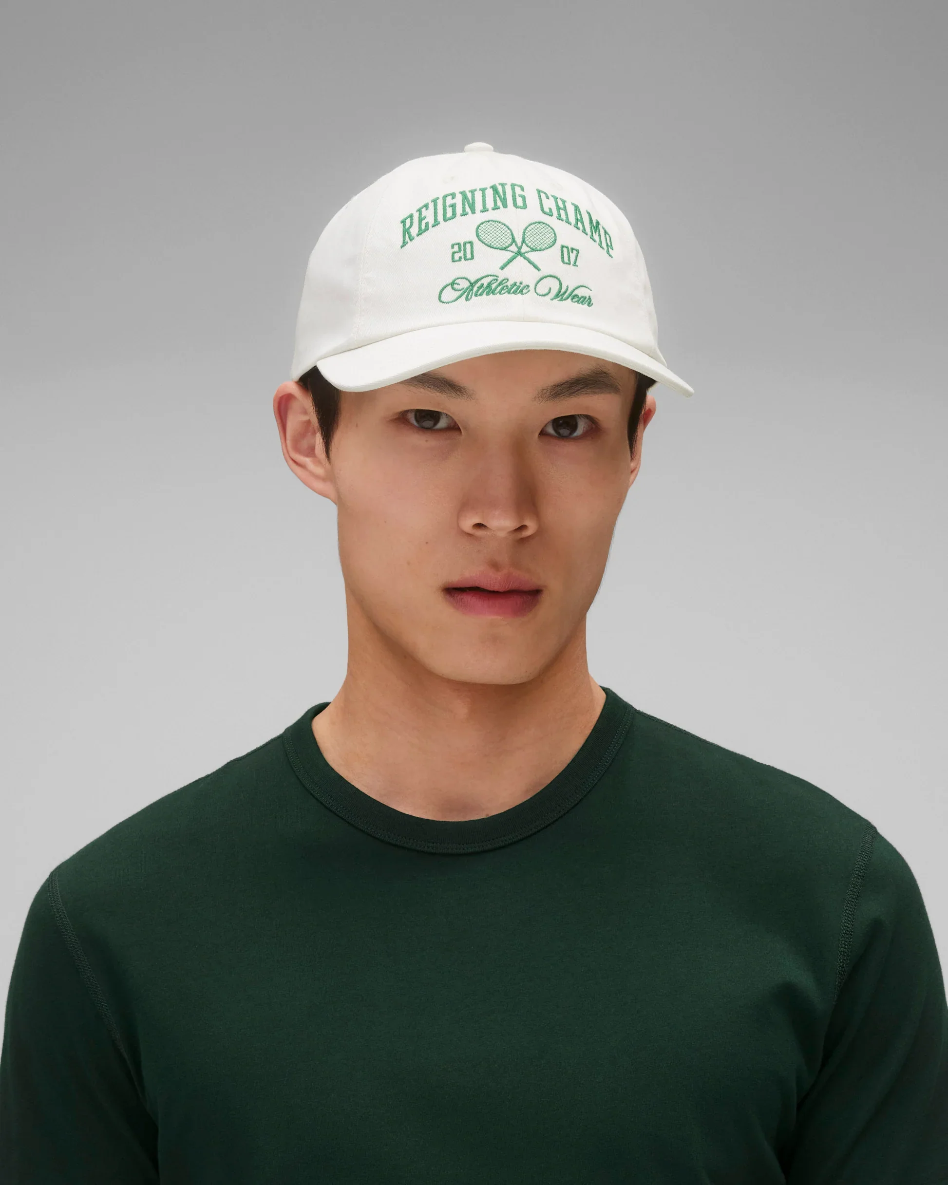 RALLY STRAPBACK CAP - IVORY/BRG - Image 2