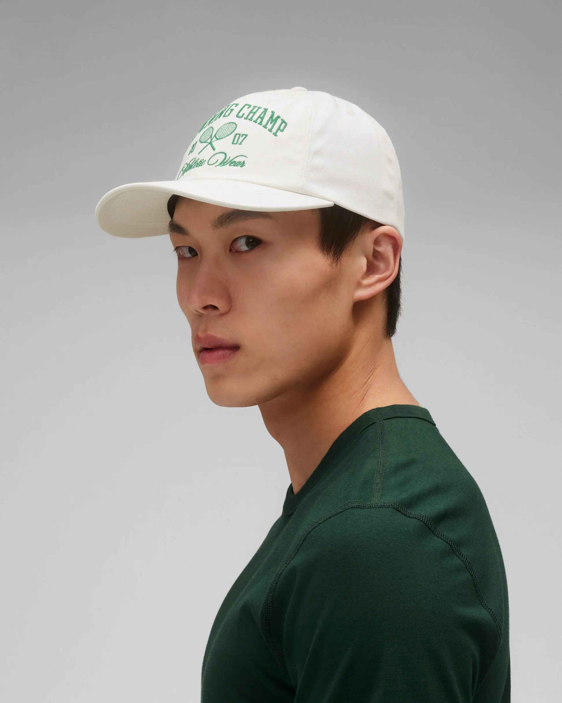 RALLY STRAPBACK CAP - IVORY/BRG - Image 3