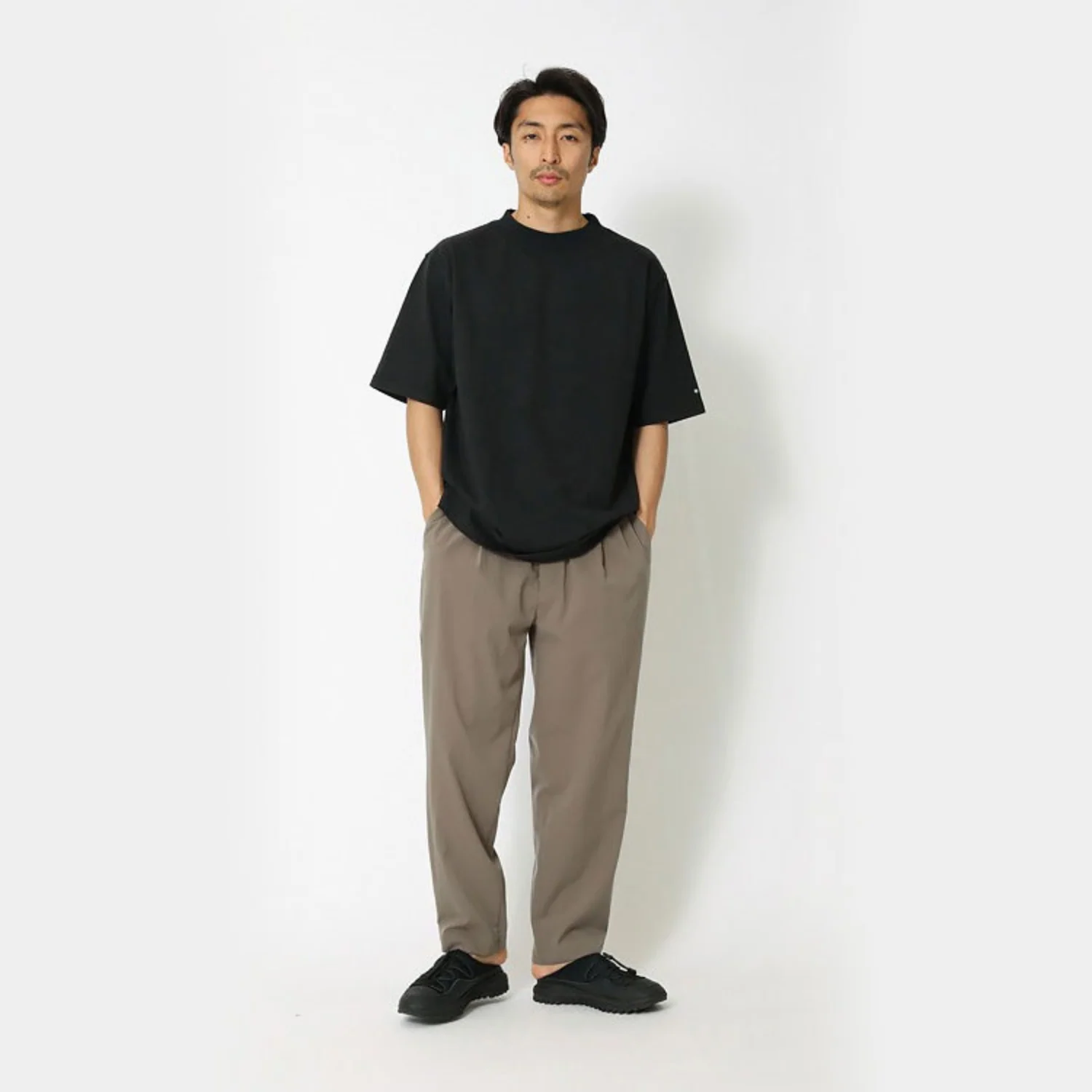 RECYCLED COTTON MOCKNECK T-SHIRT - Image 5