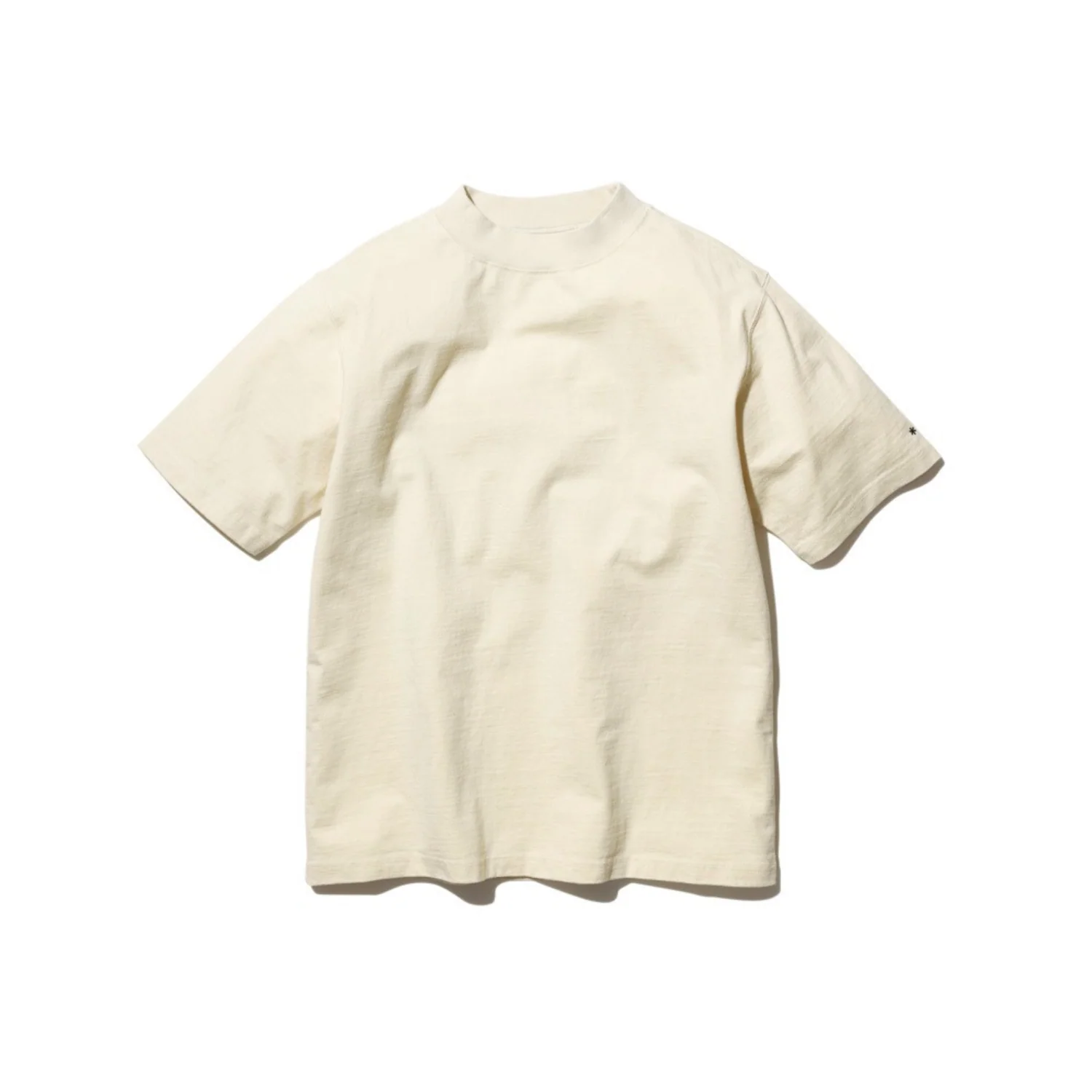 RECYCLED COTTON MOCKNECK T-SHIRT