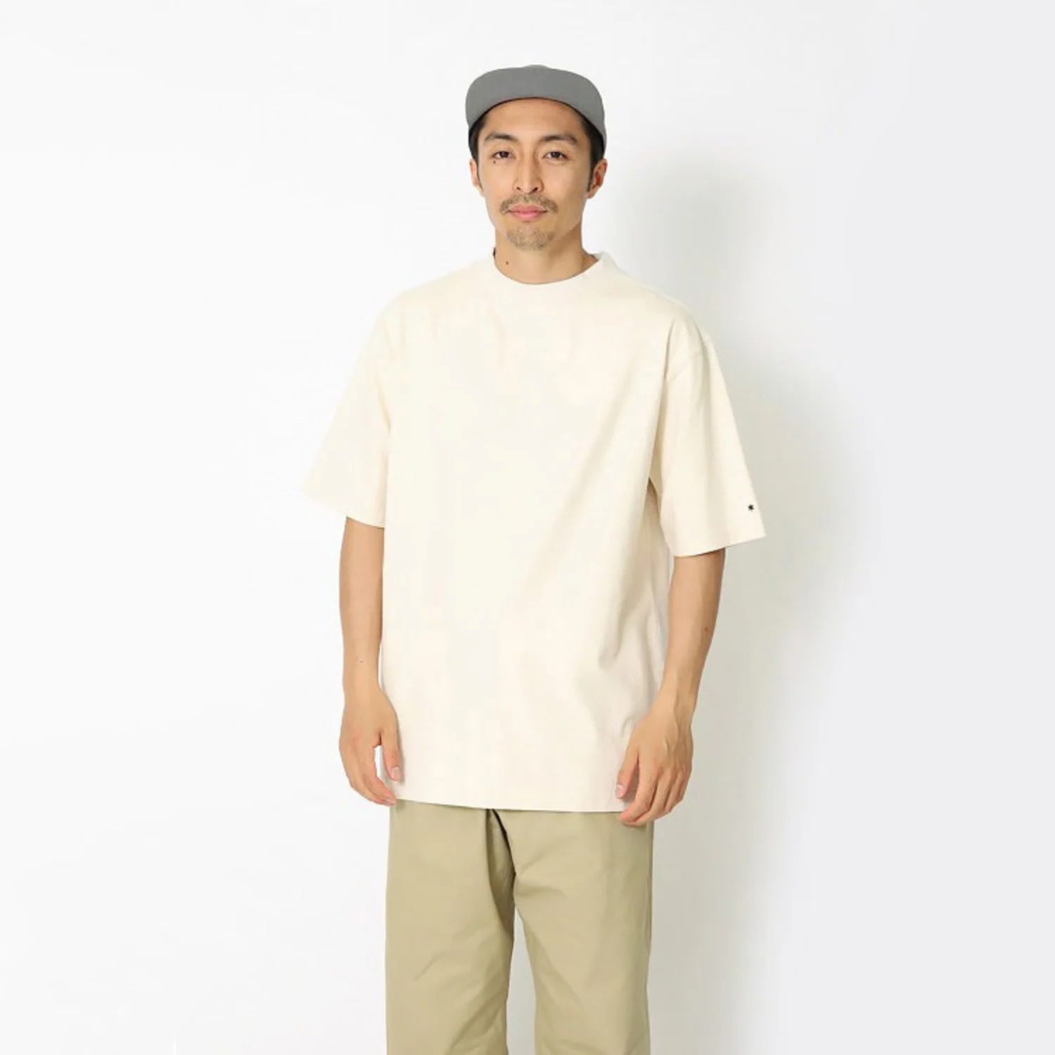 RECYCLED COTTON MOCKNECK T-SHIRT - Image 2