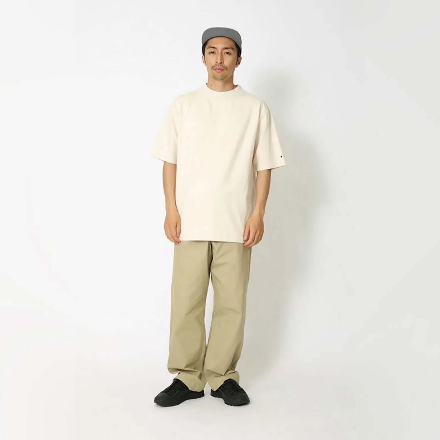 RECYCLED COTTON MOCKNECK T-SHIRT - Image 4