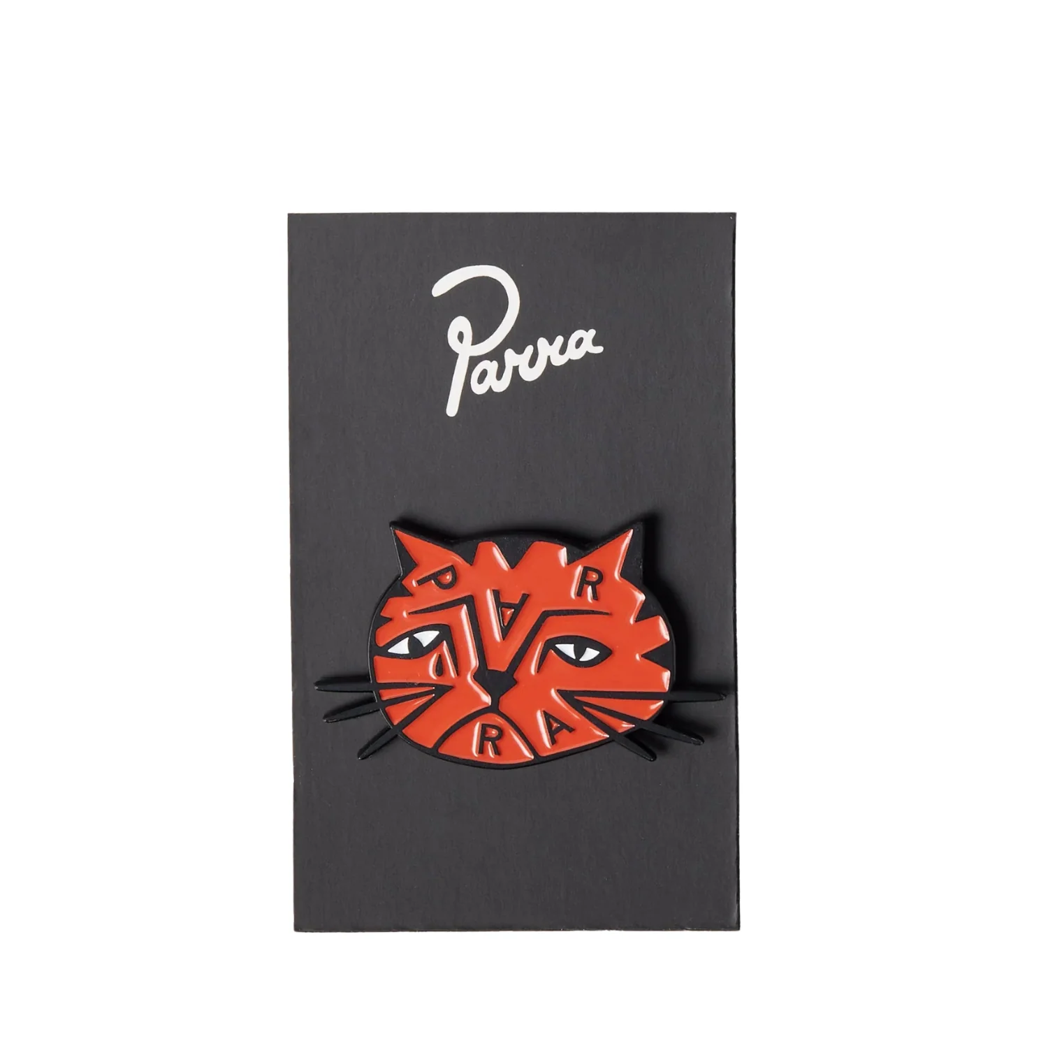 SAD CAT ENAMEL PIN - ORANGE