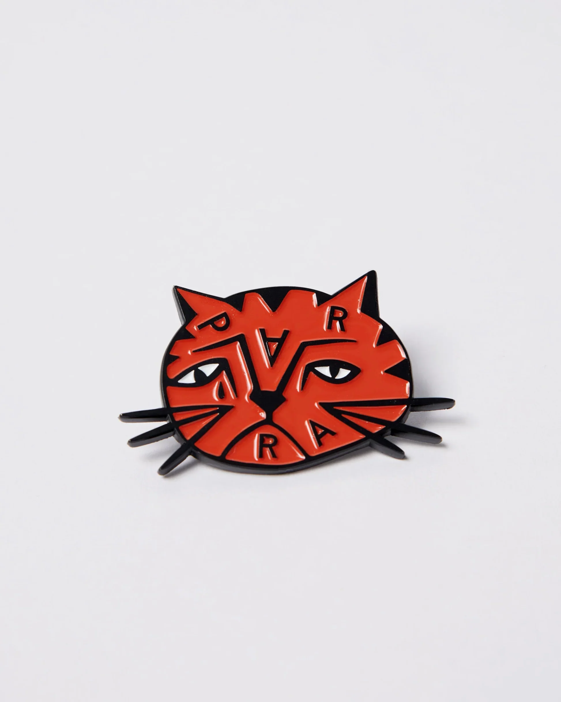 SAD CAT ENAMEL PIN - ORANGE - Image 2