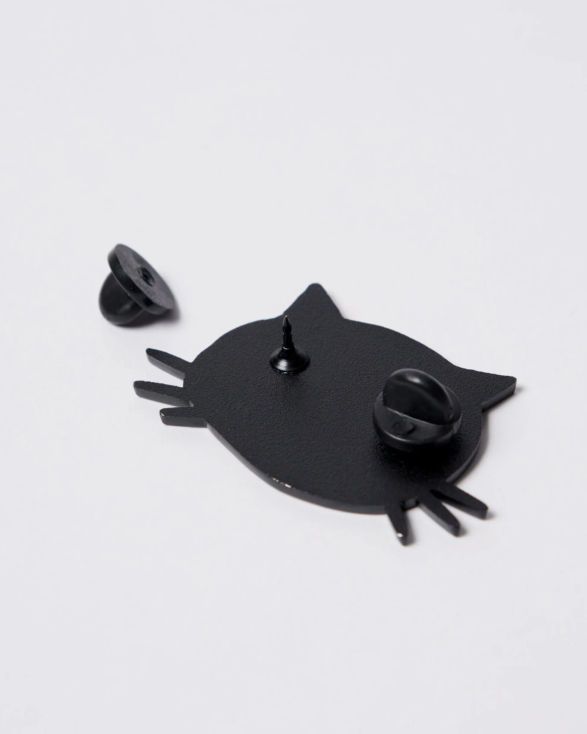 SAD CAT ENAMEL PIN - ORANGE - Image 4