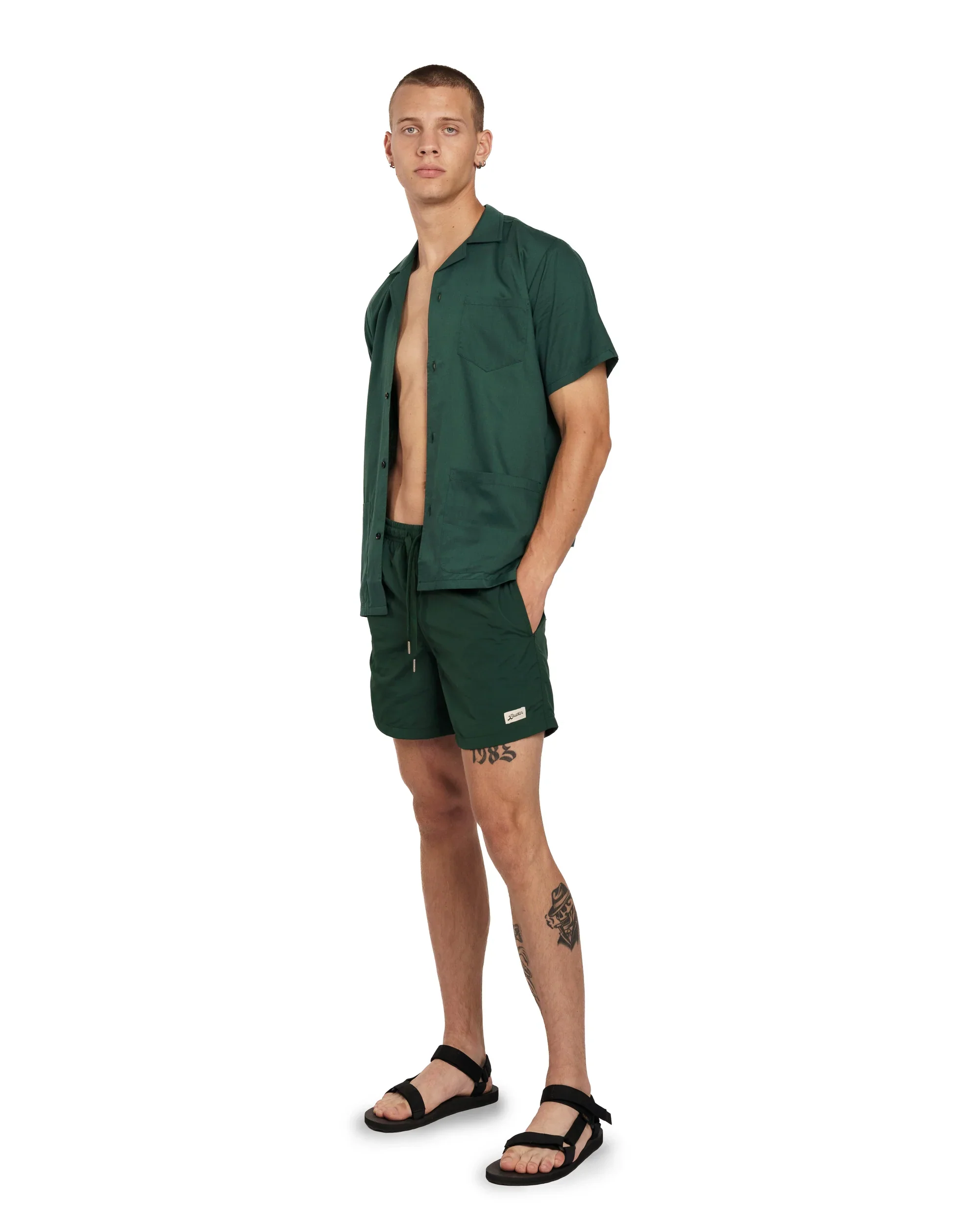 SOLID SWIM TRUNKS - Image 2