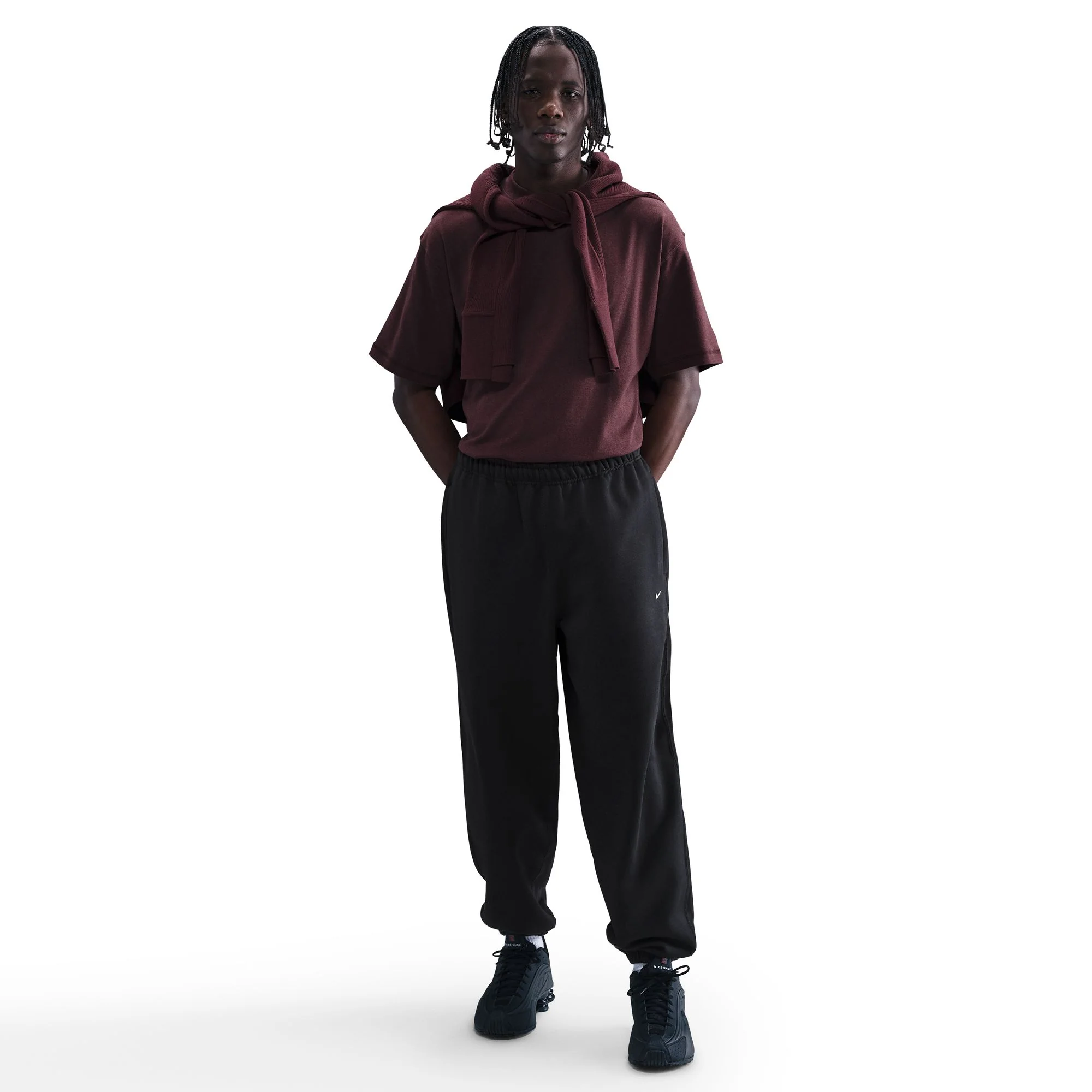 SOLO SWOOSH CUFFED FLEECE PANTS - Image 2