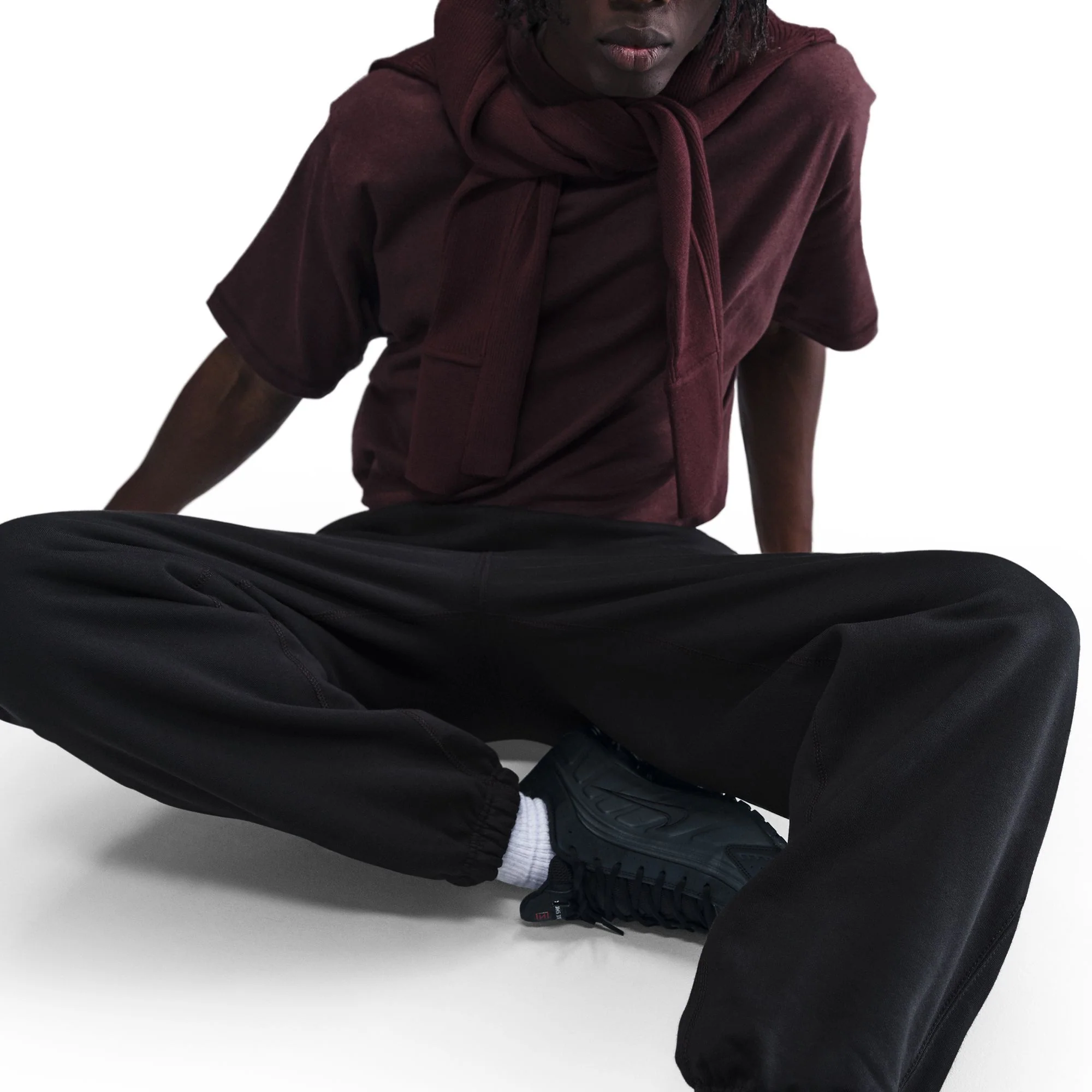 SOLO SWOOSH CUFFED FLEECE PANTS - Image 3