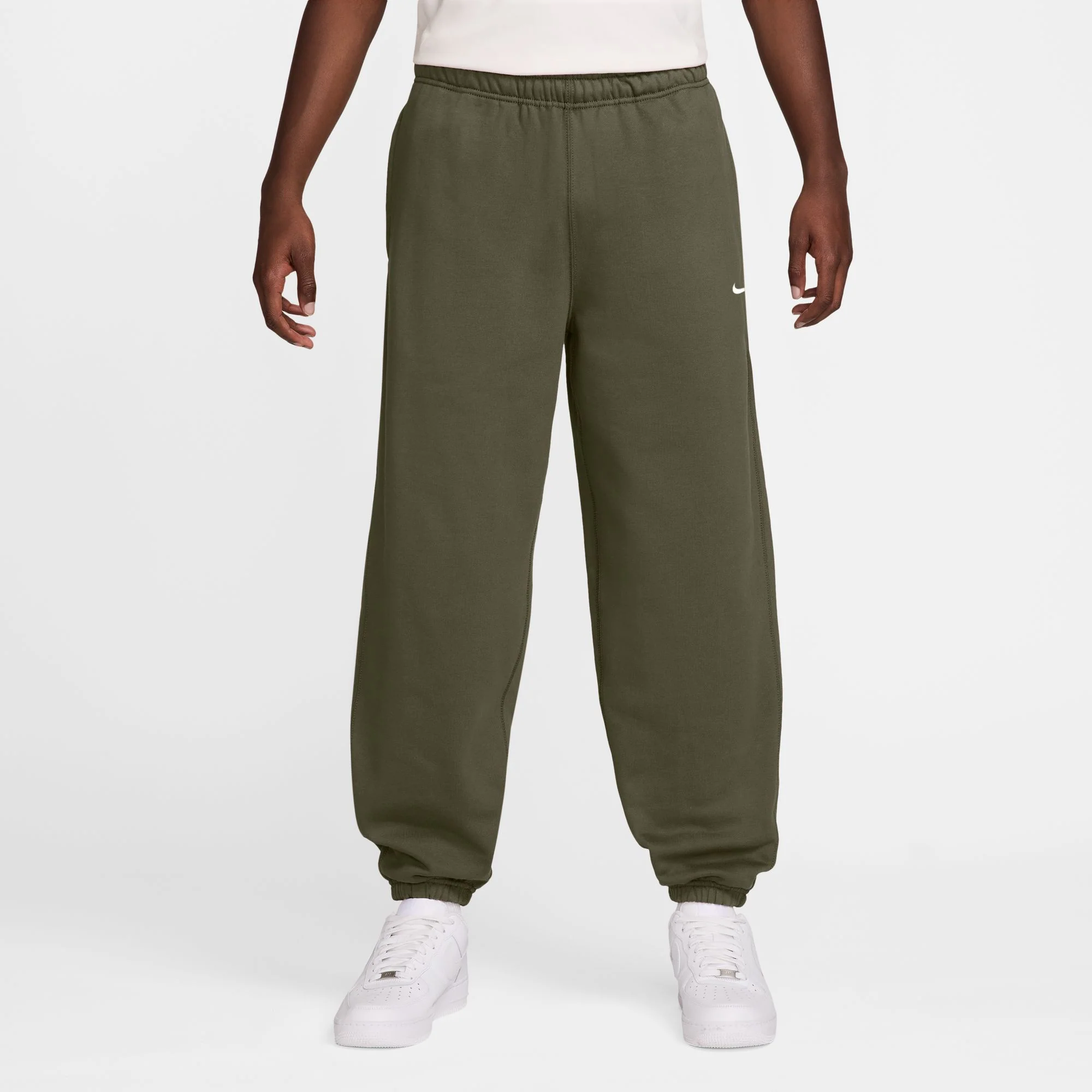 SOLO SWOOSH CUFFED FLEECE PANTS