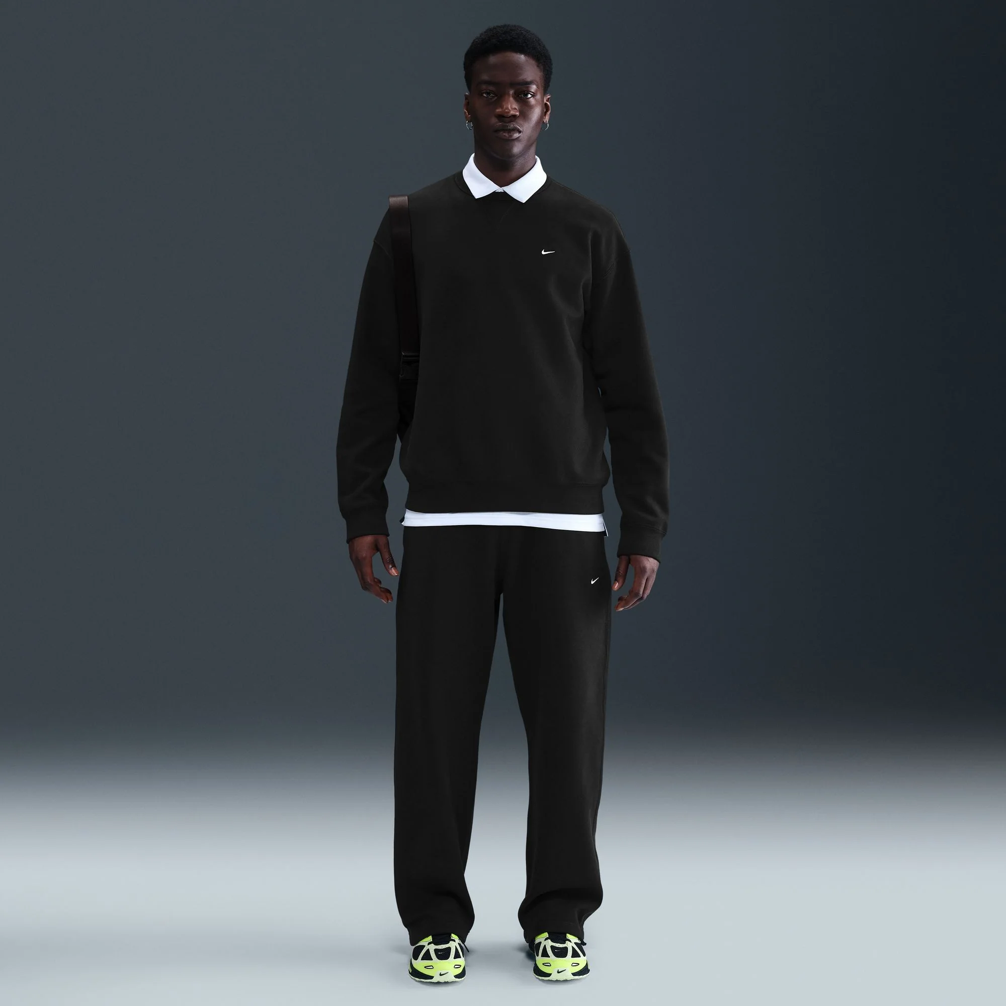 SOLO SWOOSH FLEECE OPEN-HEM PANTS - Image 2