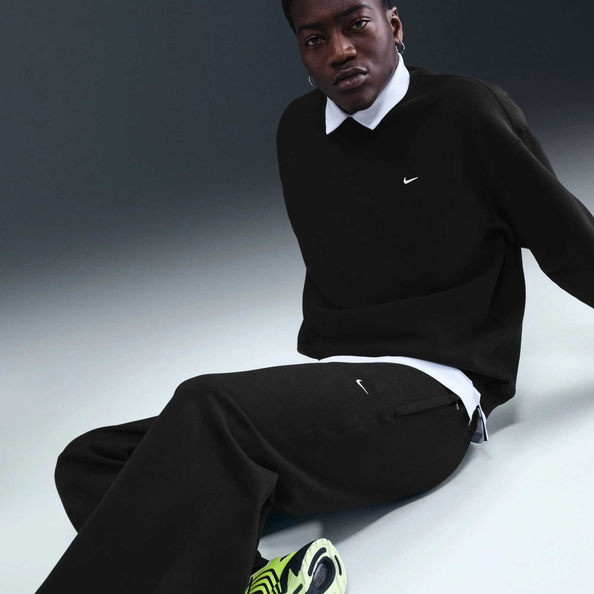 SOLO SWOOSH FLEECE OPEN-HEM PANTS - Image 3