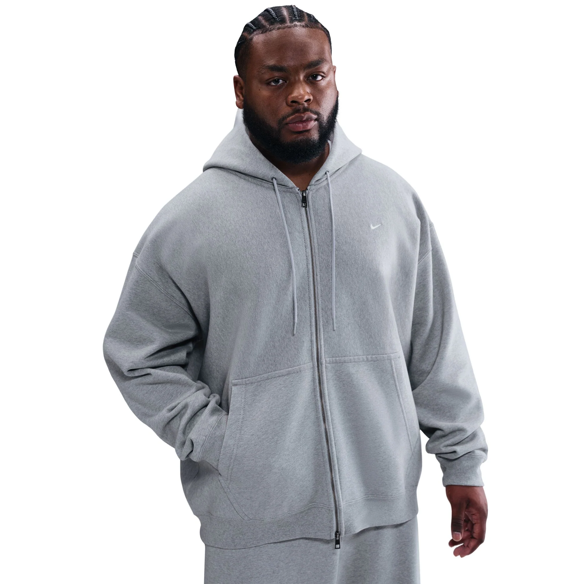 SOLO SWOOSH FULL-ZIP FLEECE HOODIE