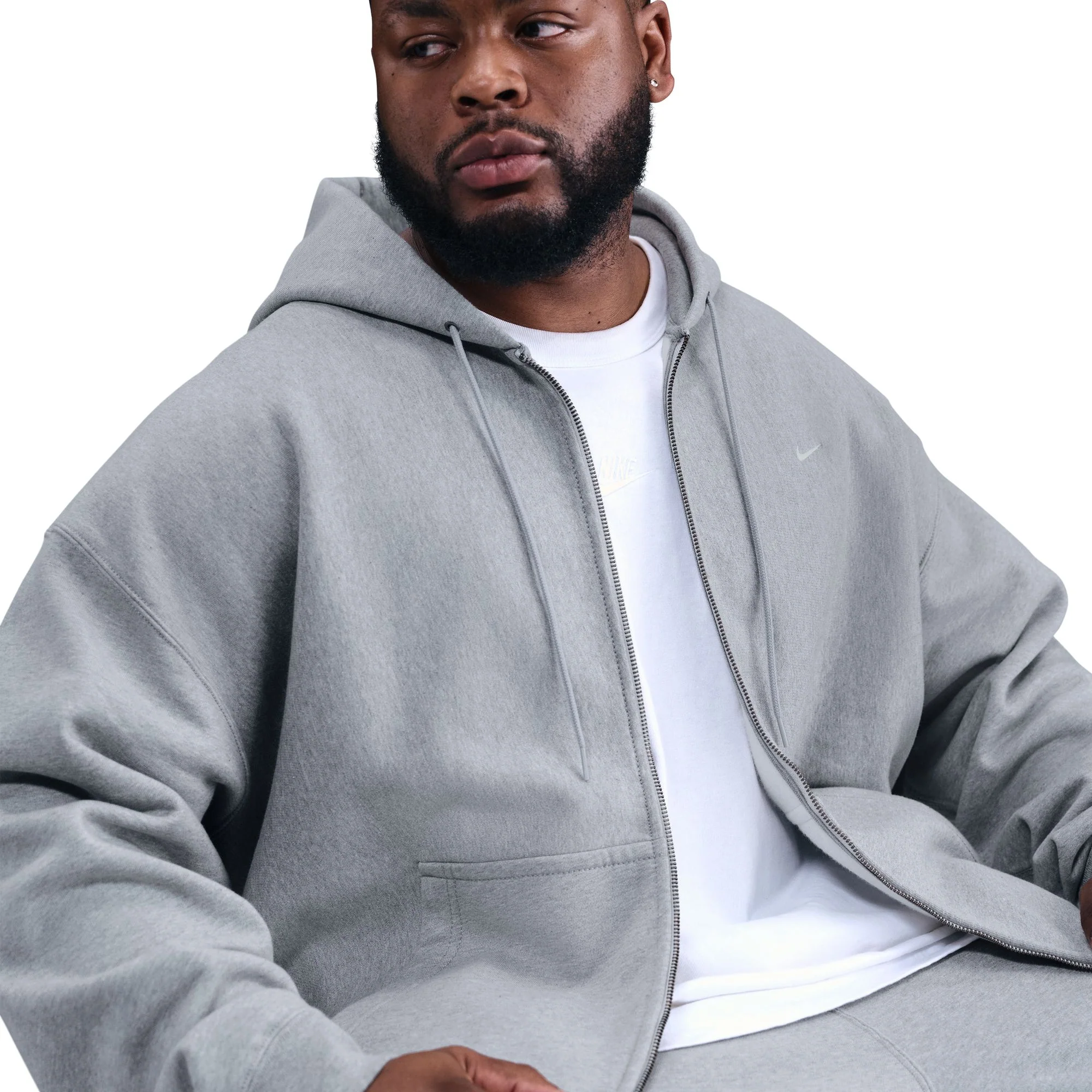 SOLO SWOOSH FULL-ZIP FLEECE HOODIE - Image 3