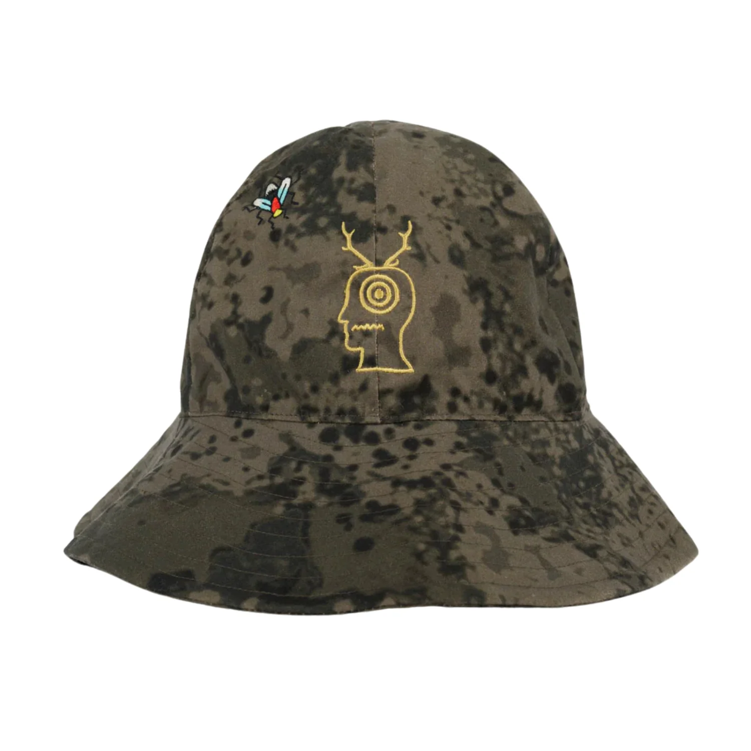 SOUTH2 WEST8 X BRAINDEAD FISHING BUCKET HAT - GREY