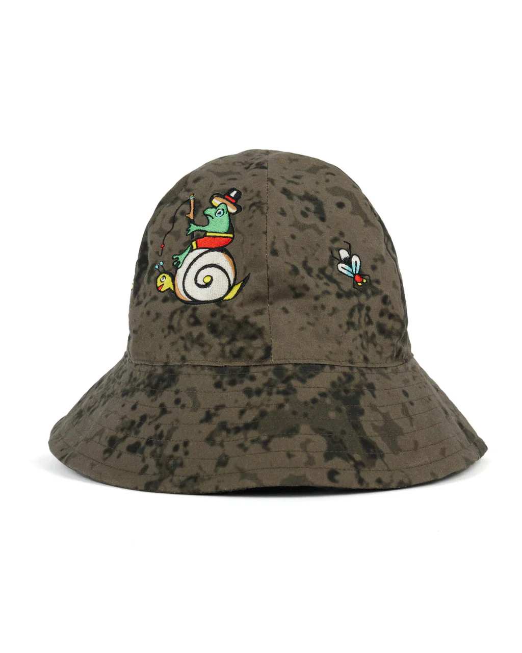 SOUTH2 WEST8 X BRAINDEAD FISHING BUCKET HAT - GREY - Image 3