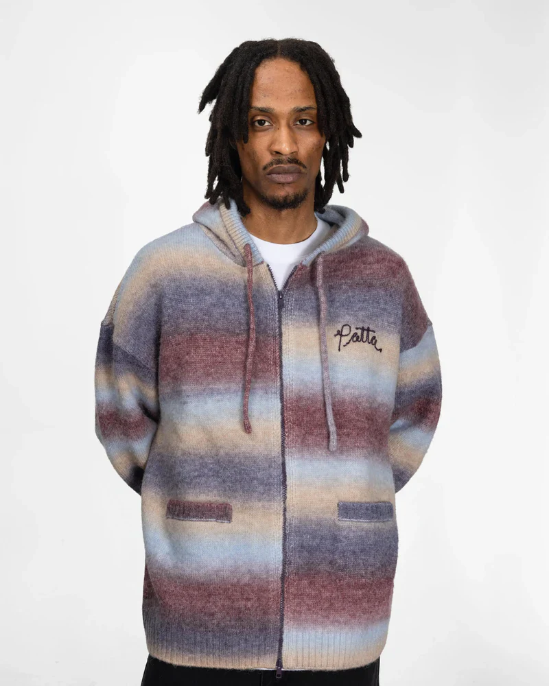 SPACE DYE KNITTED HOODED SWEATER - Image 2