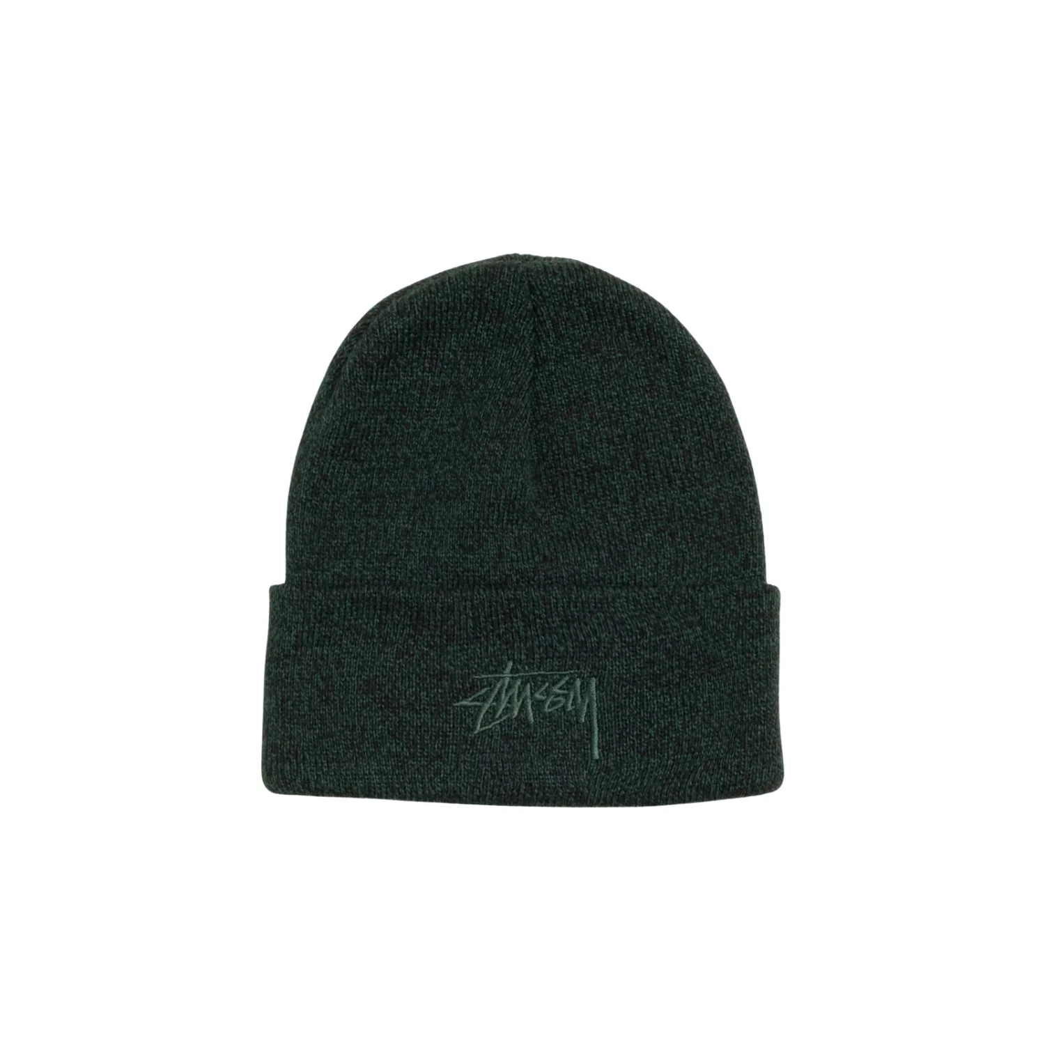 STOCK CUFF BEANIE - MARLED HUNTER GREEN