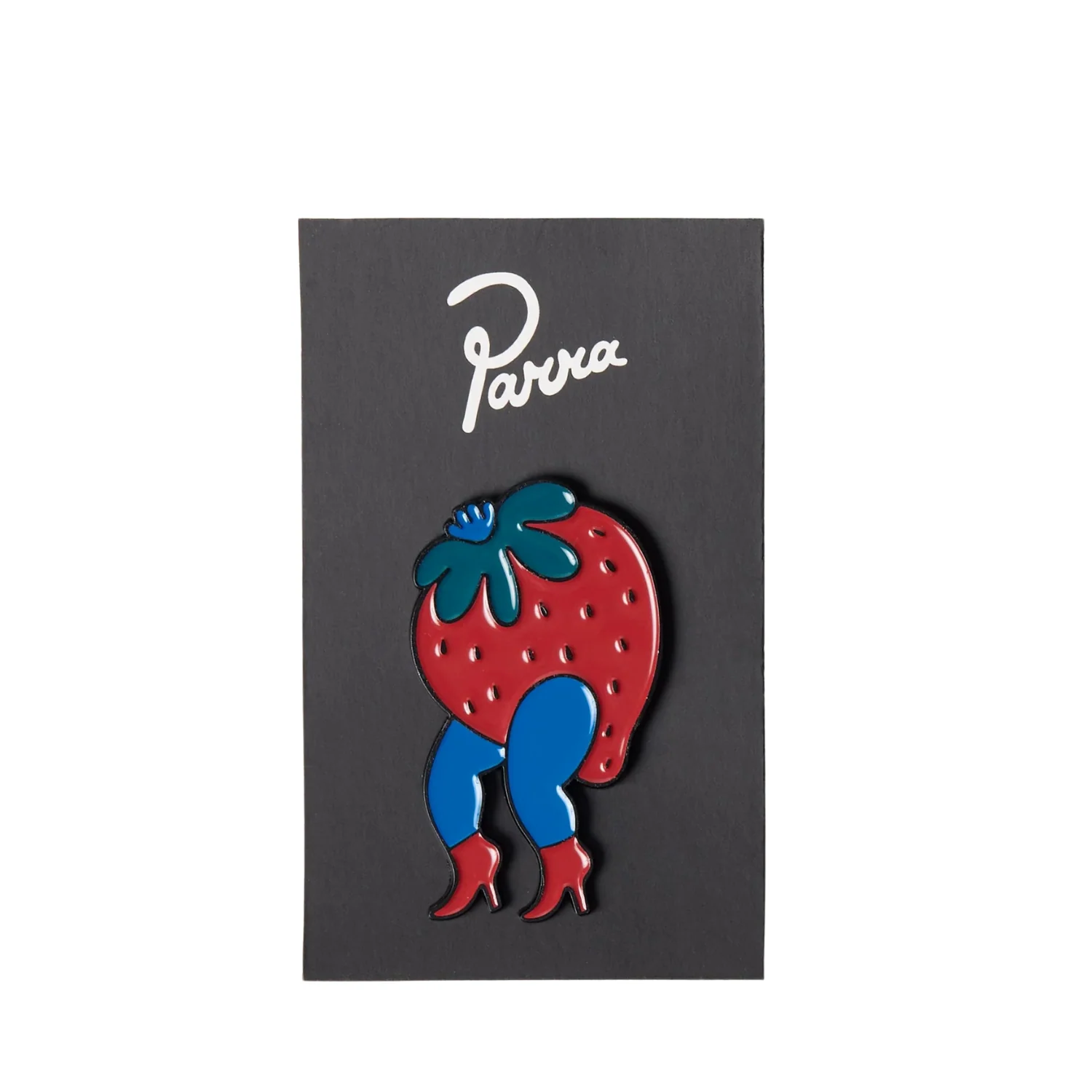 STUPID STRAWBERRY ENAMEL PIN - RED
