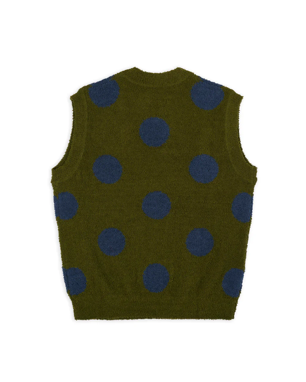 TEDDY FUR DOT KNIT SWEATER VEST - Image 6