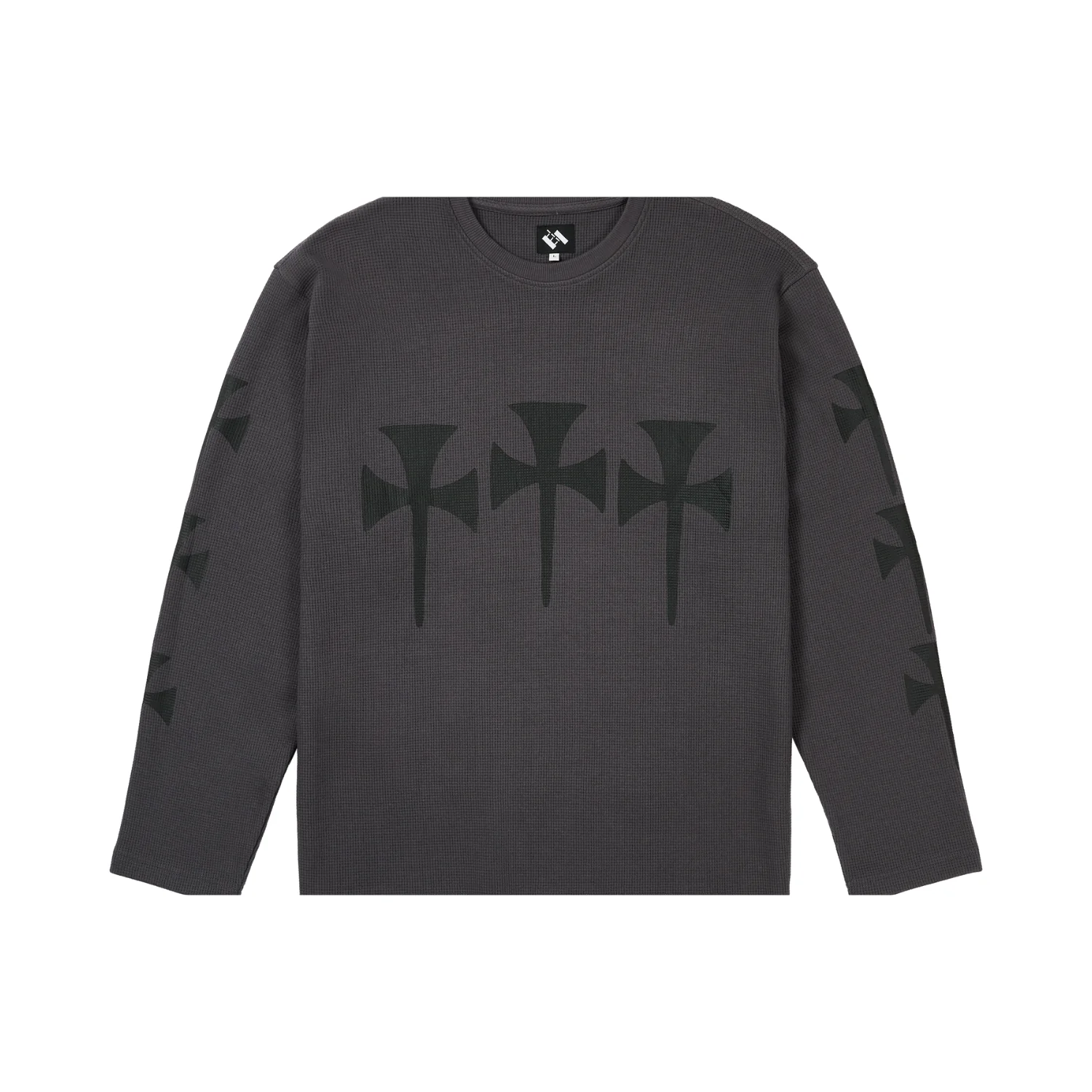 THREE CROSS WAFFLE LONGSLEEVE