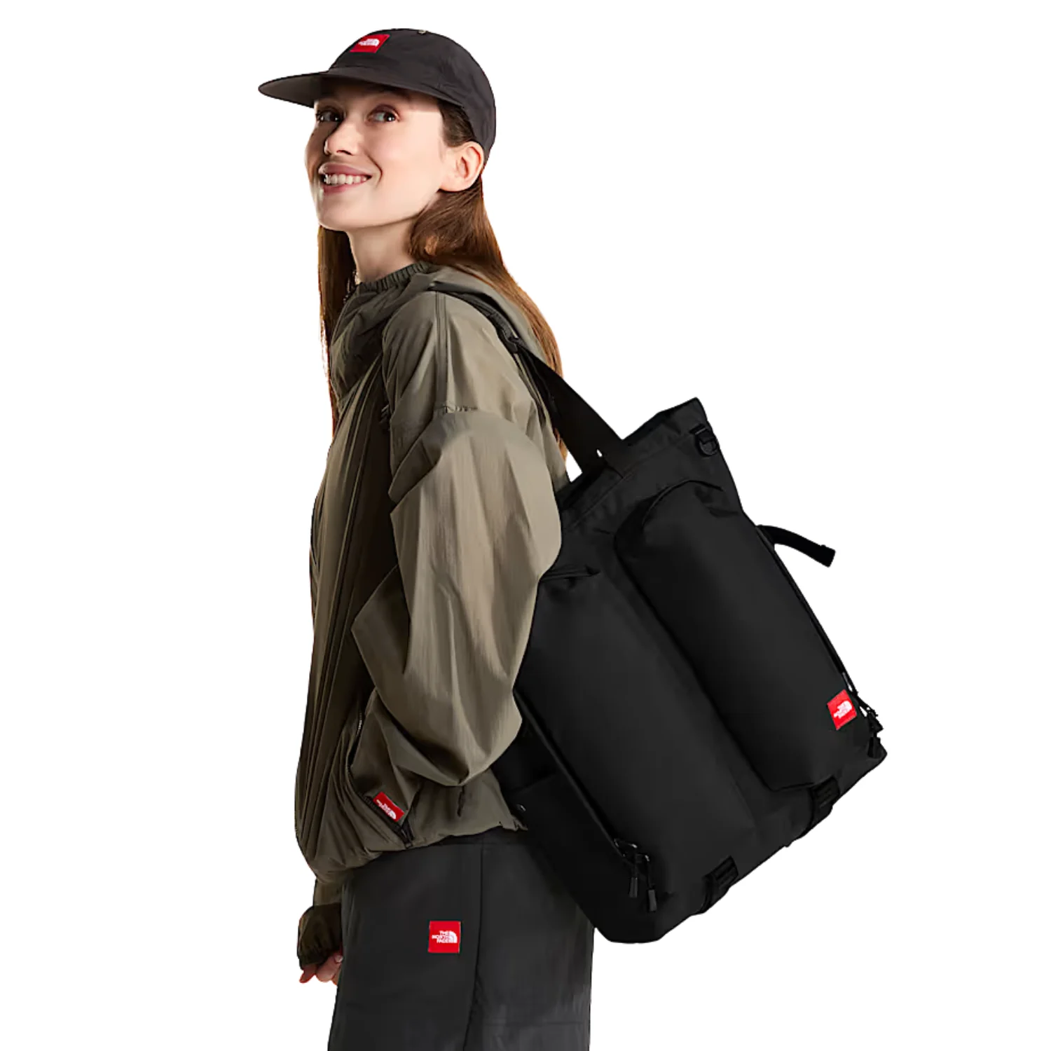 TNF RED BOX TOTE BAG - BLACK - Image 2