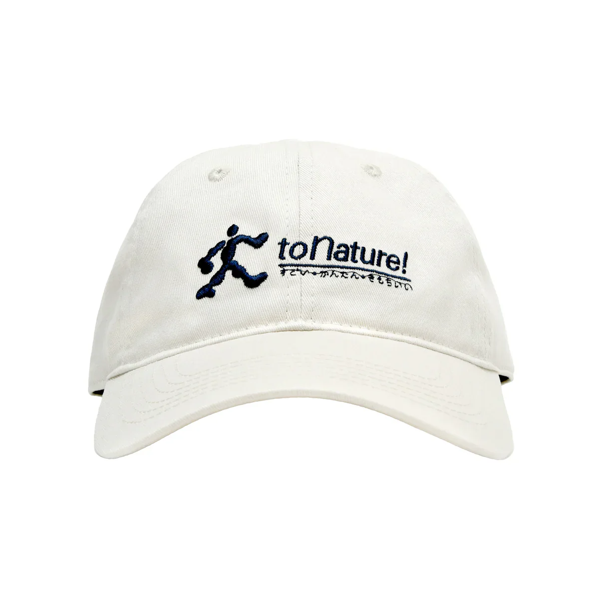 TO NATURE! 6 PANEL HAT - OFF-WHITE/NAVY