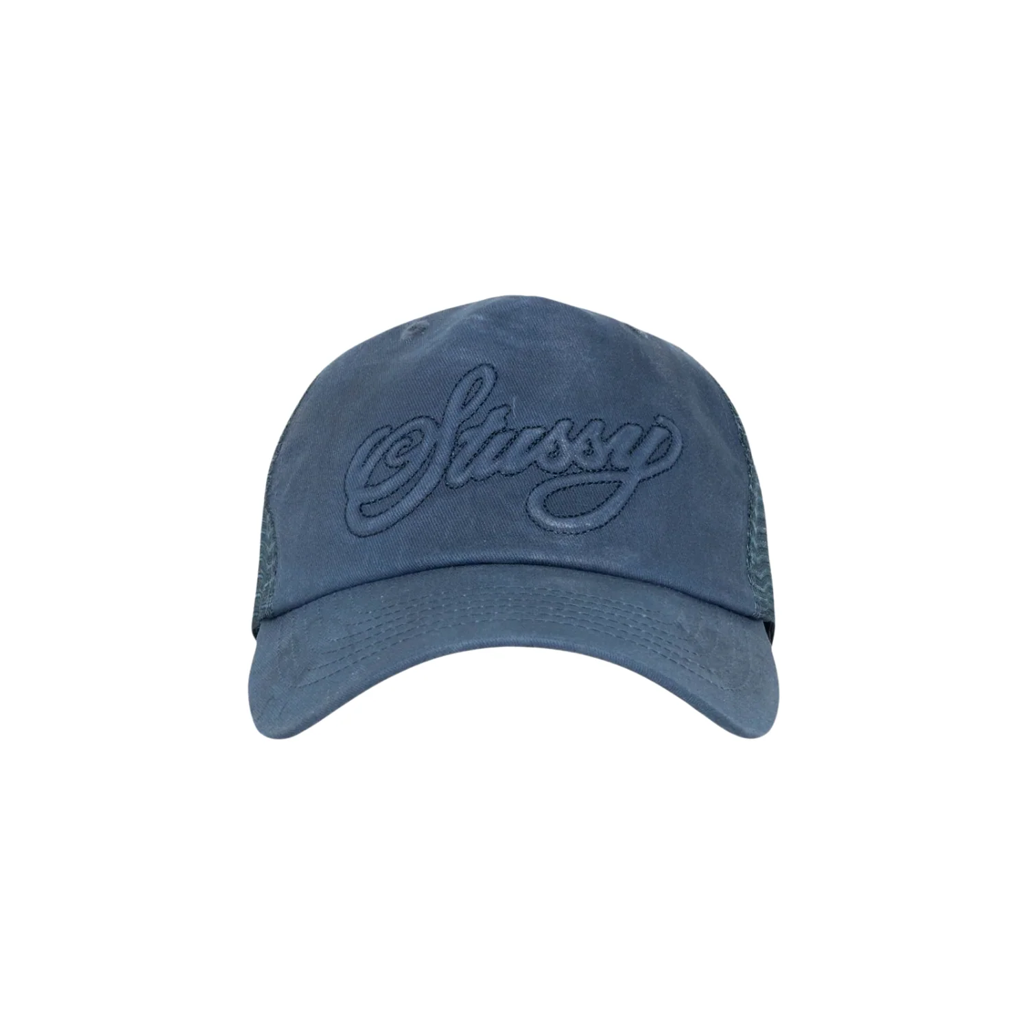 TRUCKER CURSIVE STITCH - NAVY