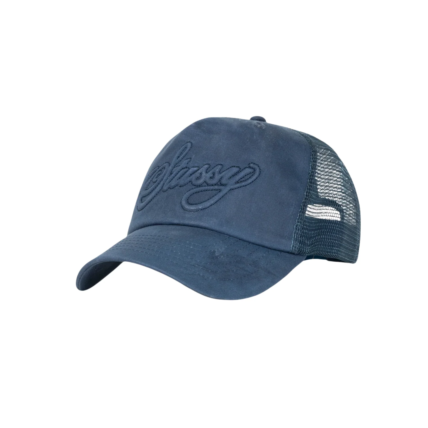 TRUCKER CURSIVE STITCH - NAVY - Image 2