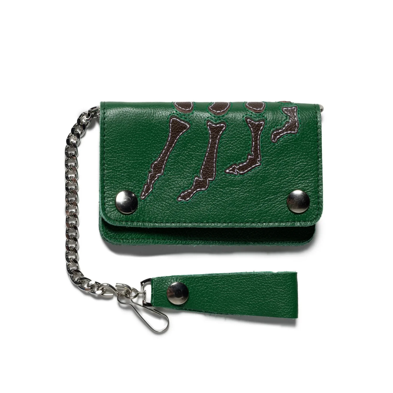 VANSON BONES CHAIN WALLET - GREEN