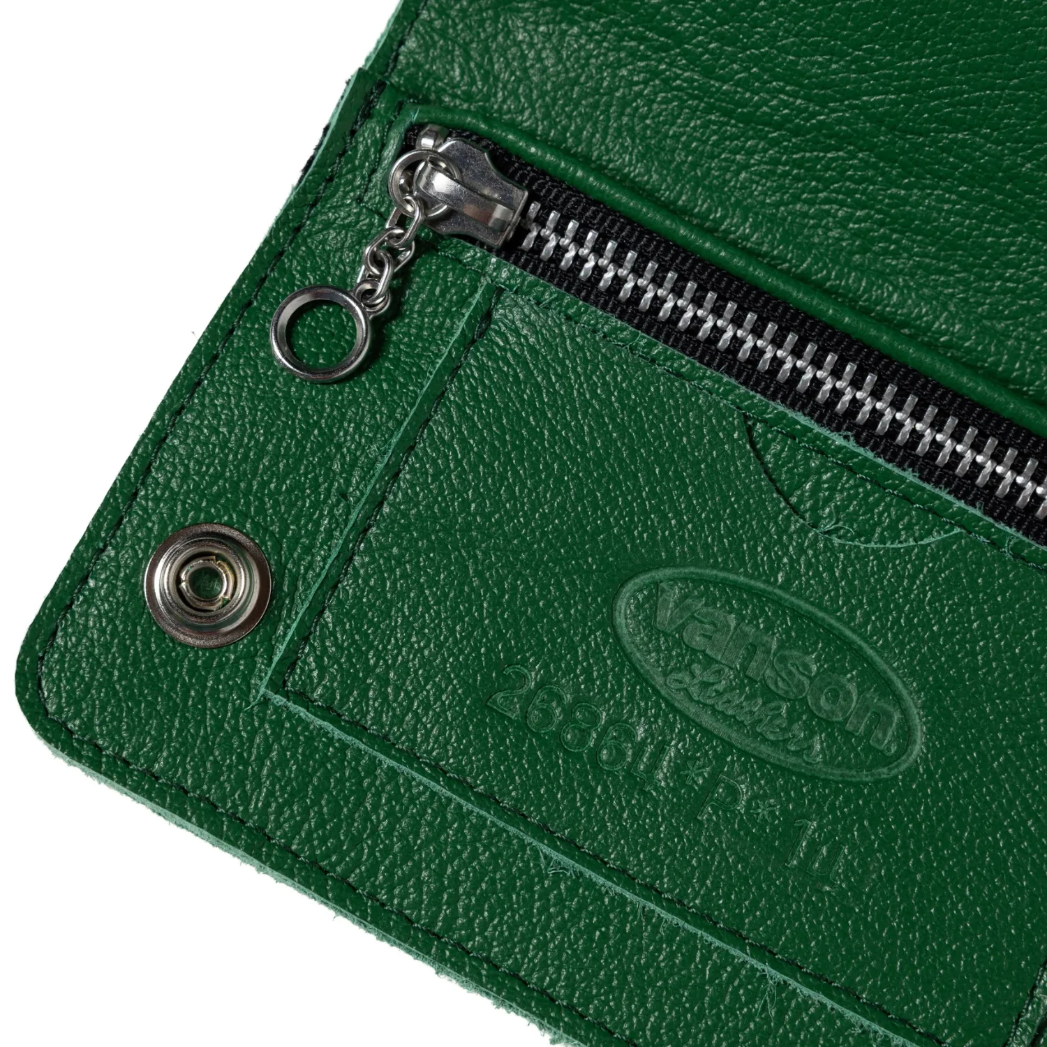 VANSON BONES CHAIN WALLET - GREEN - Image 2