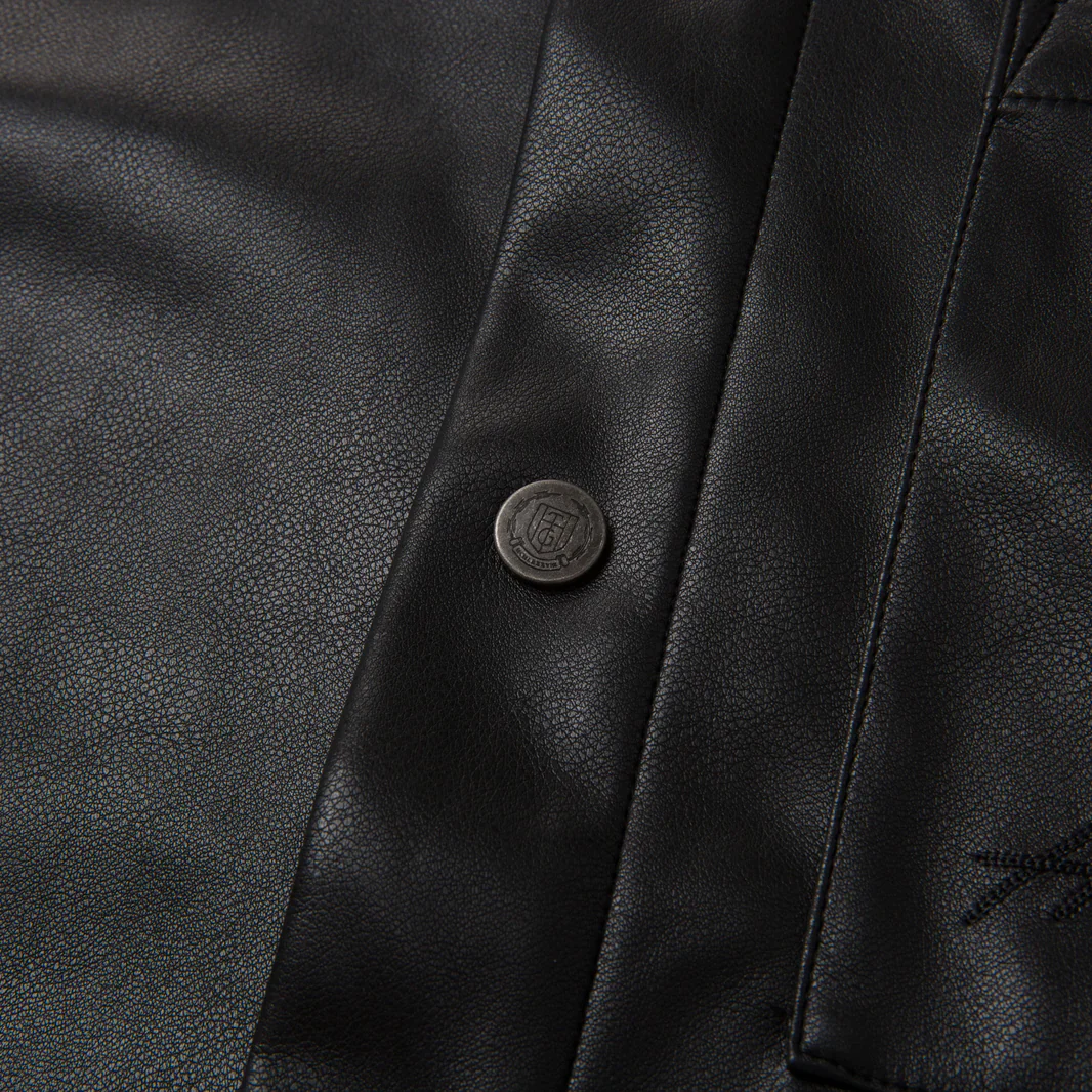 W VEGAN LEATHER BOX SHIRT - Image 8