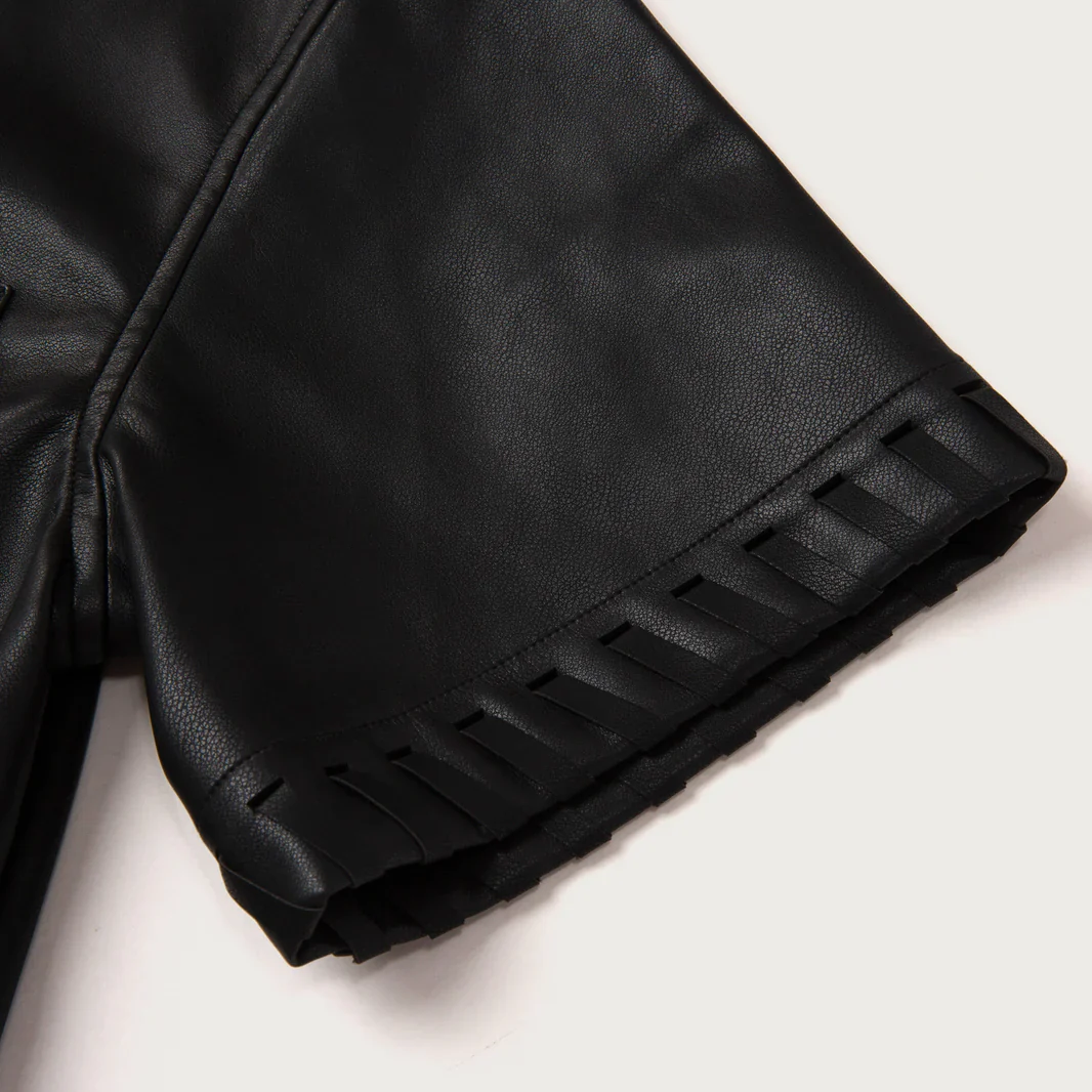 W VEGAN LEATHER BOX SHIRT - Image 9