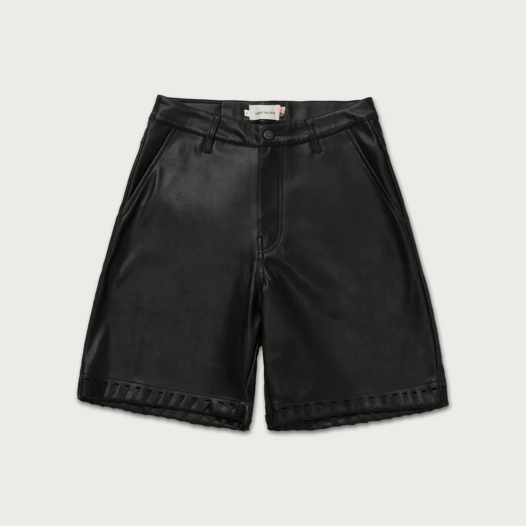 W VEGAN LEATHER SHORT - Image 6