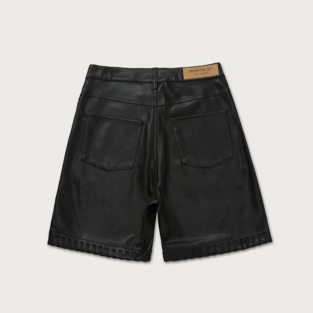 W VEGAN LEATHER SHORT - Image 7