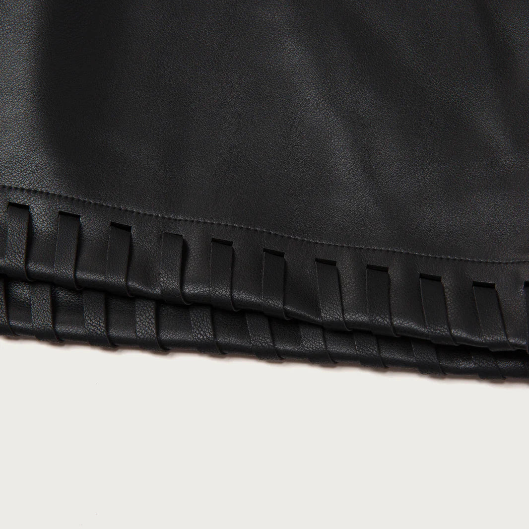 W VEGAN LEATHER SHORT - Image 9